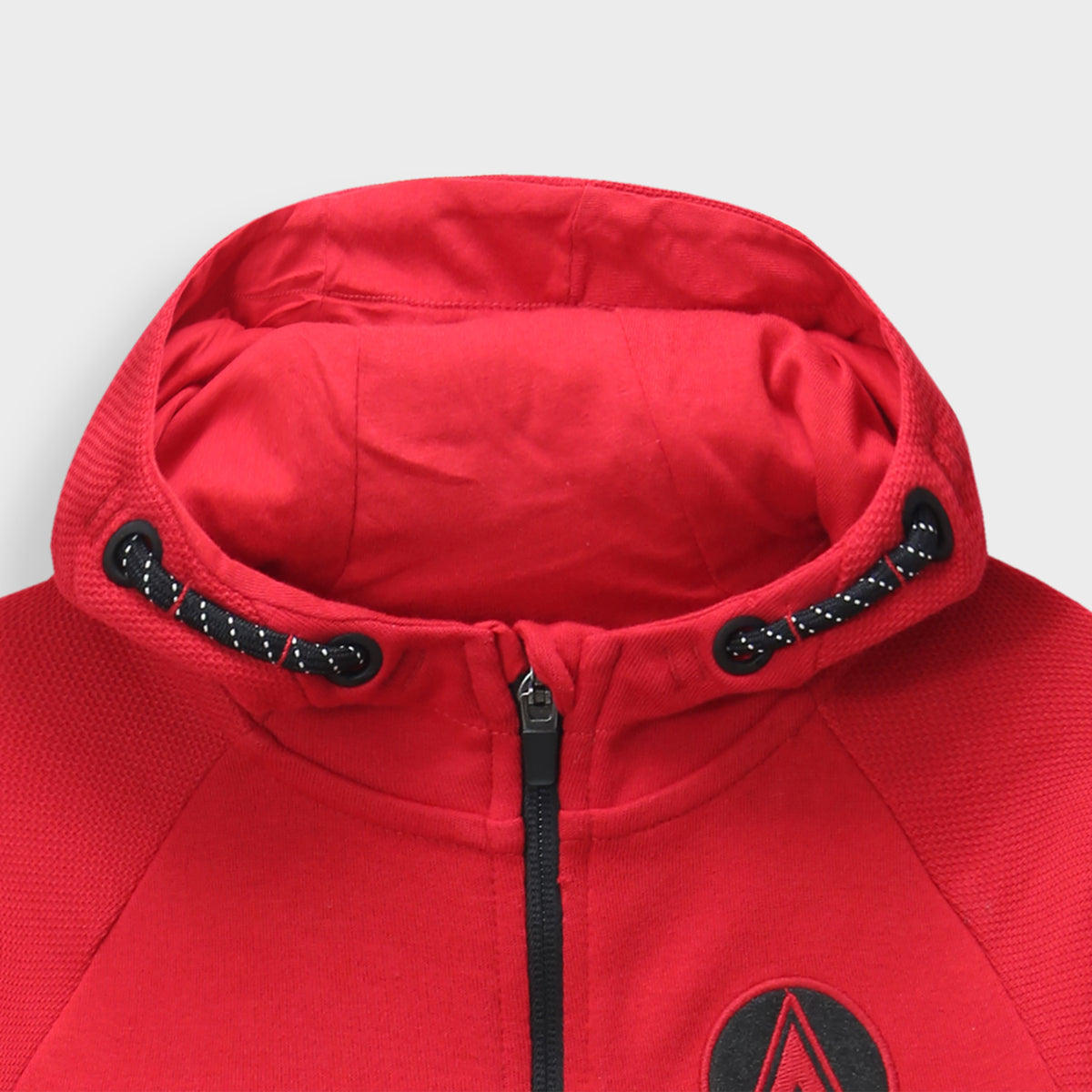 Kids Premium Quality Embroidered Red Zipper Hoodie (R)