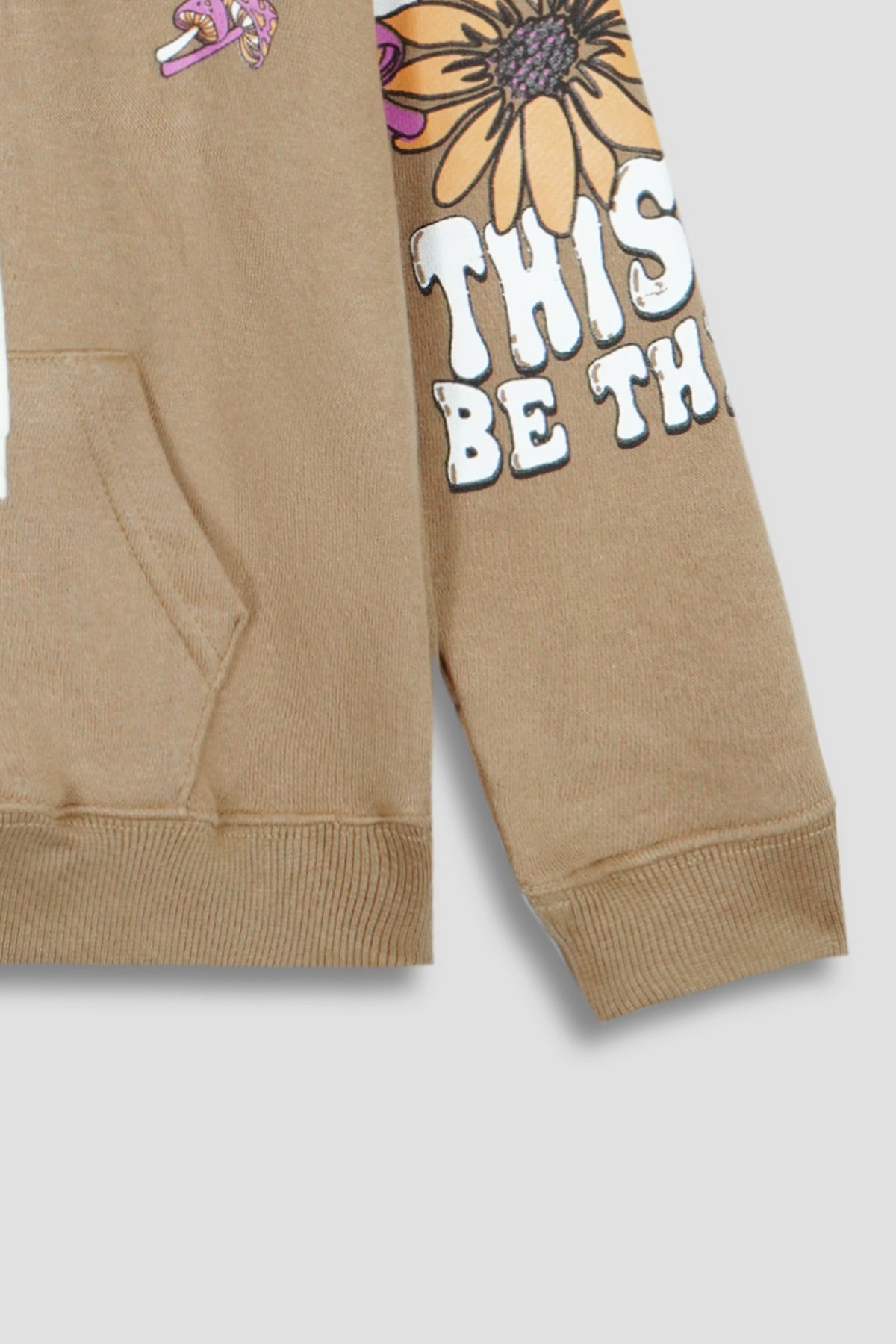 Premium Quality &quot;GRATEFULL&quot;Printed Terry Pull-Over Hoodie For Girls