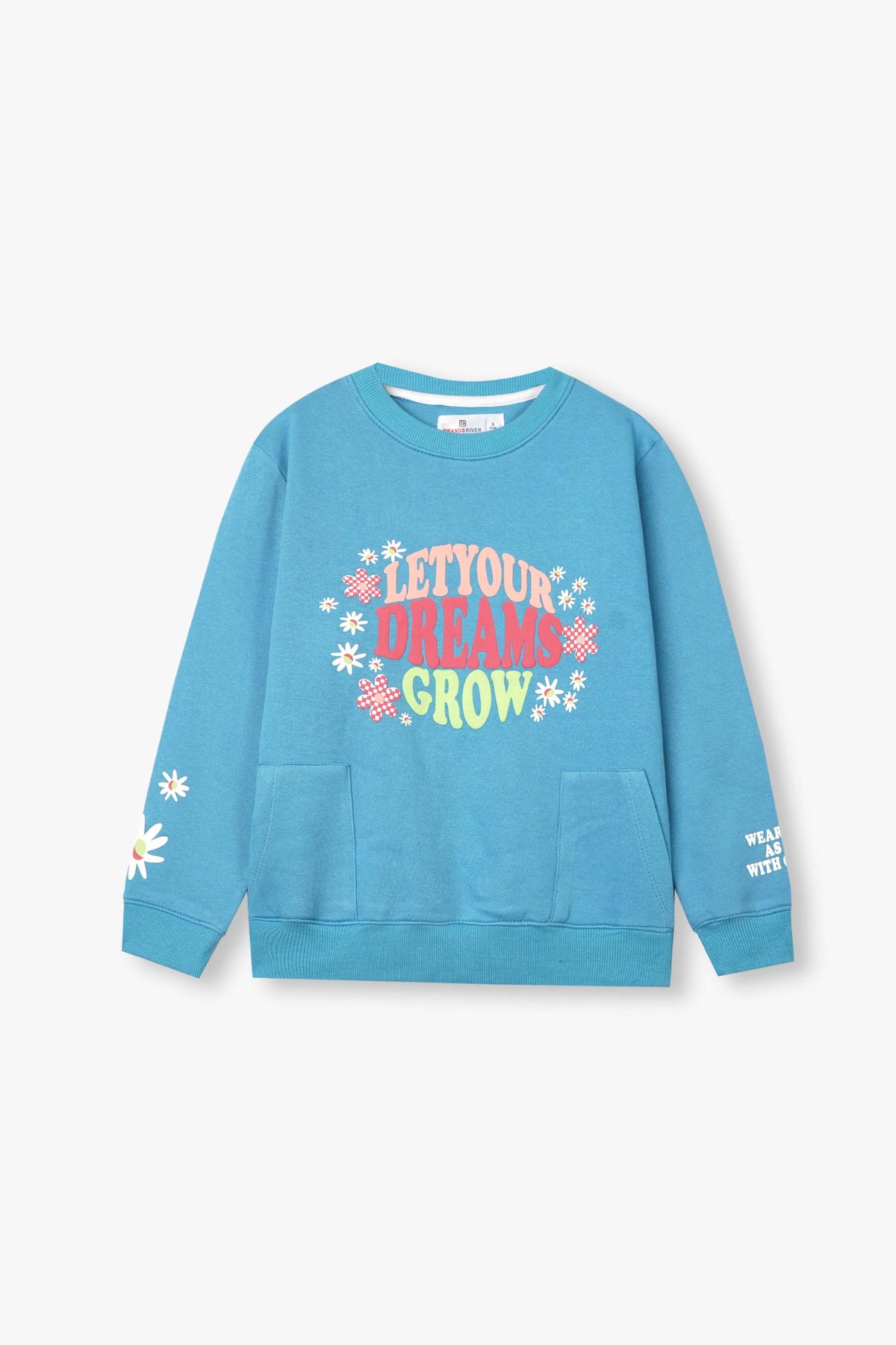 Premium Quality "LET YOUR DREAMS GROW" Printed Fleece Suit For Girls