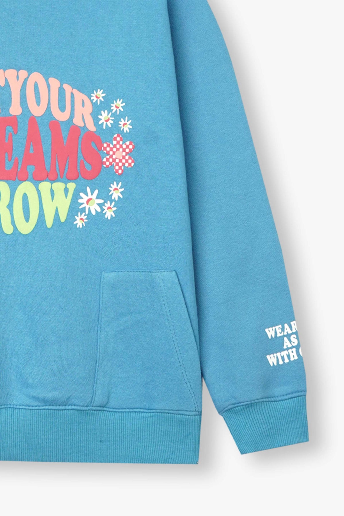 Premium Quality "LET YOUR DREAMS GROW" Printed Fleece Suit For Girls