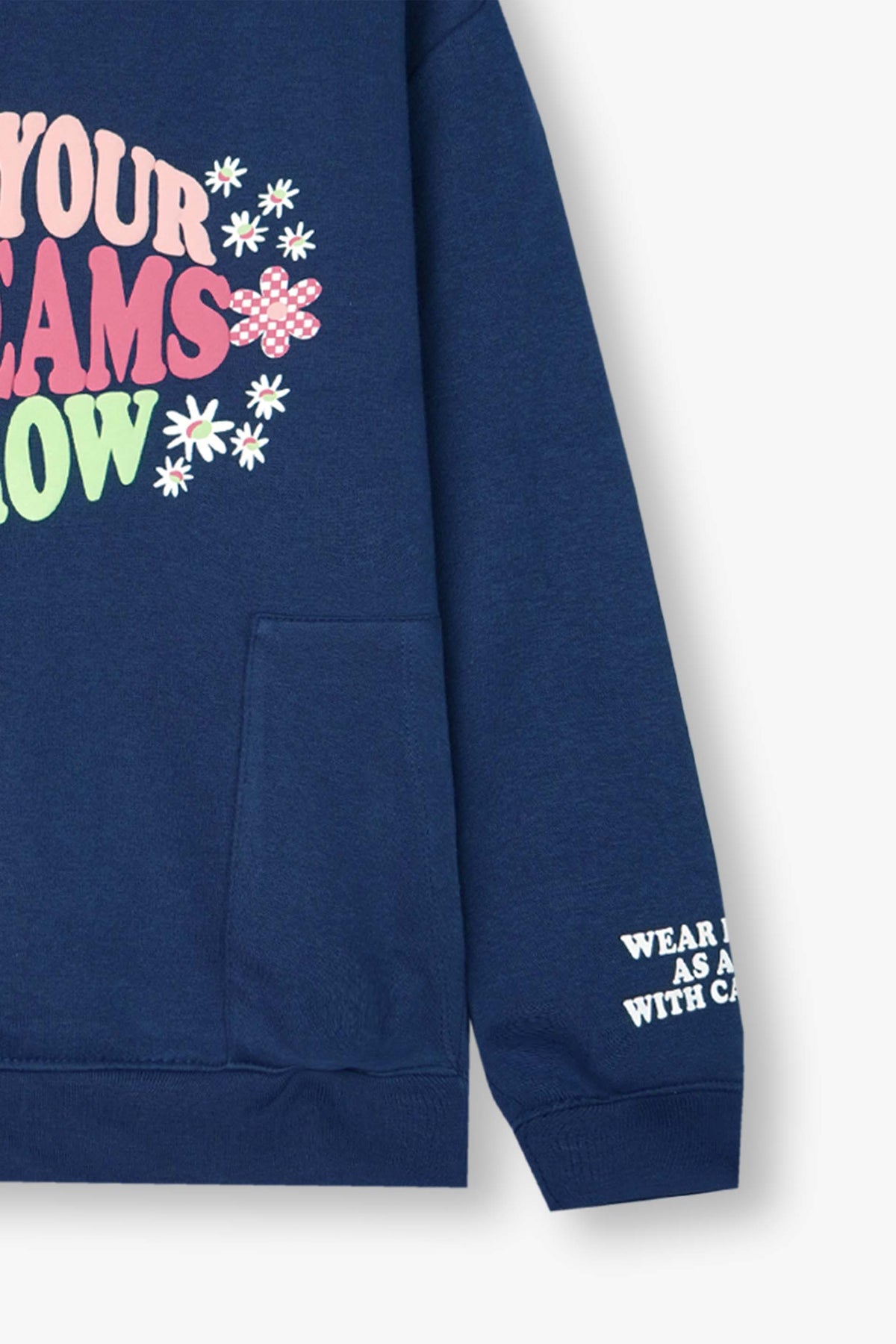 Premium Quality "Let Your Dream Grow" Printed Fleece Hoodie For Kids