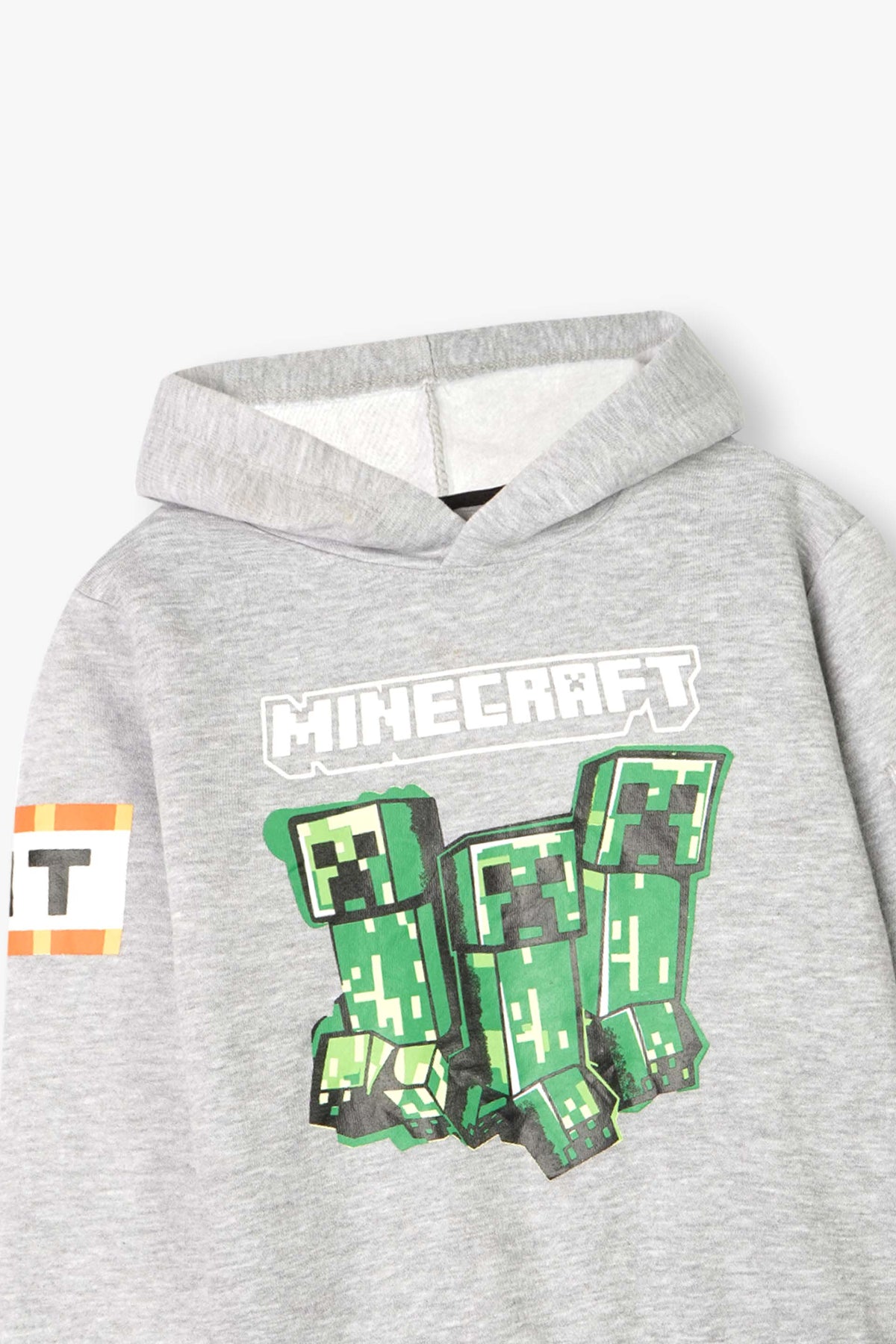 Premium Quality &quot;Minecraft&quot; Printed Grey Hoodie Suit For Boys