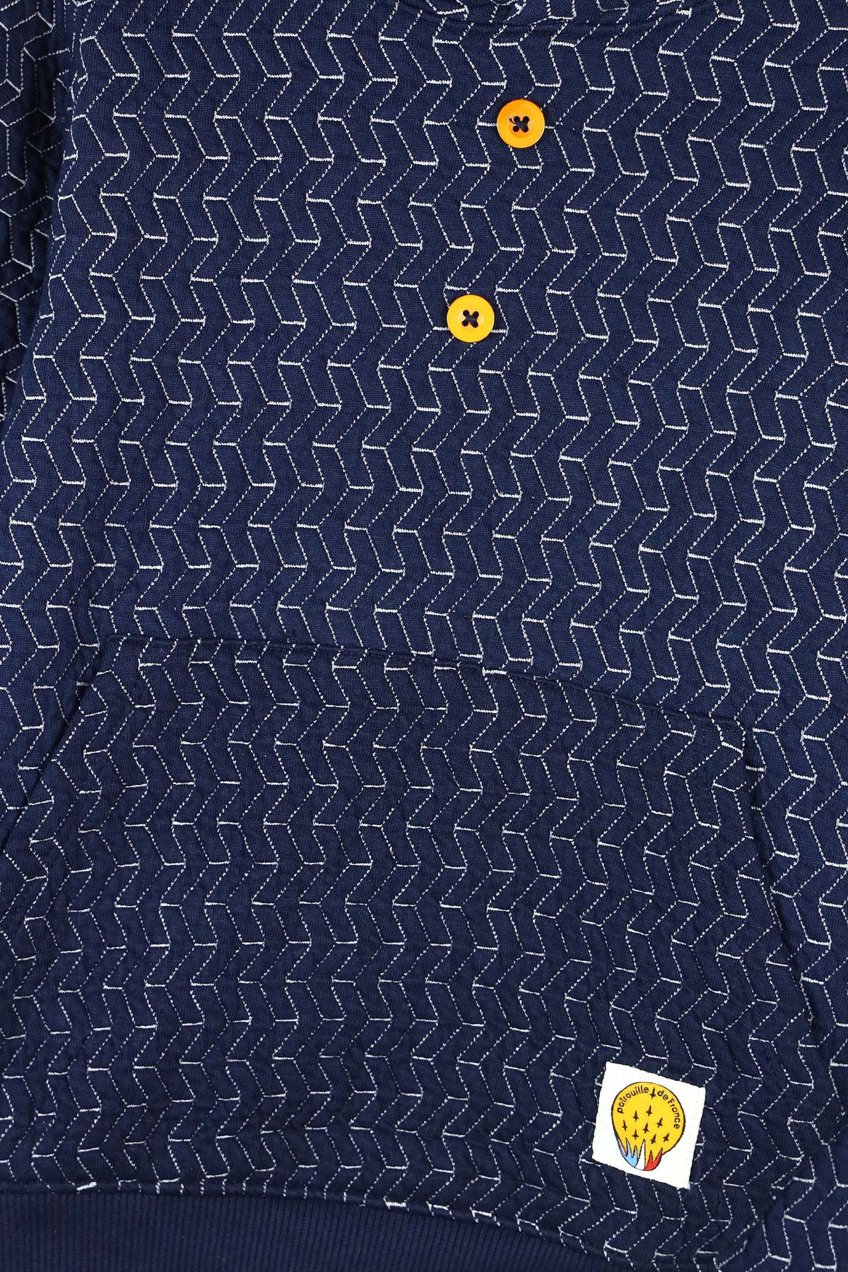 Premium Quality Quilted Jacquard Navy Tracksuit For Kids .