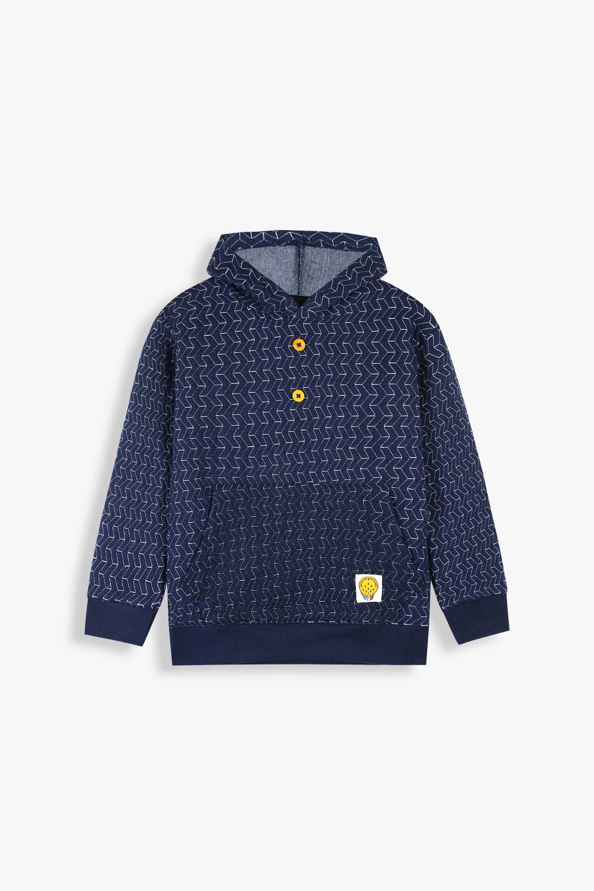 Premium Quality Quilted Jacquard Navy Tracksuit For Kids .