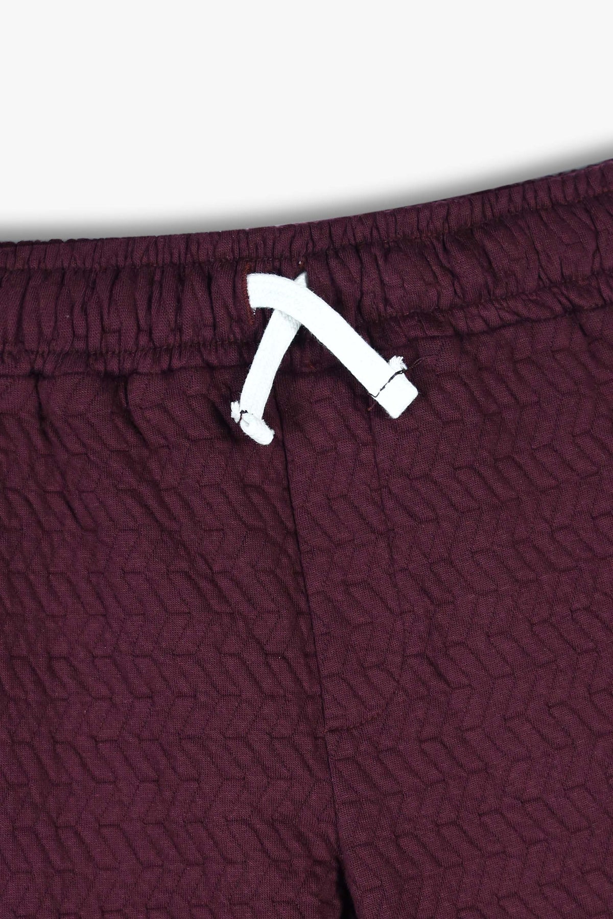 Premium Quality Quilted Jacquard Mahroon Tracksuit For Kids.