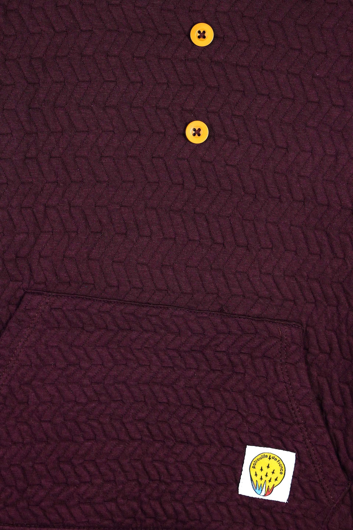 Premium Quality Quilted Jacquard Mahroon Tracksuit For Kids.