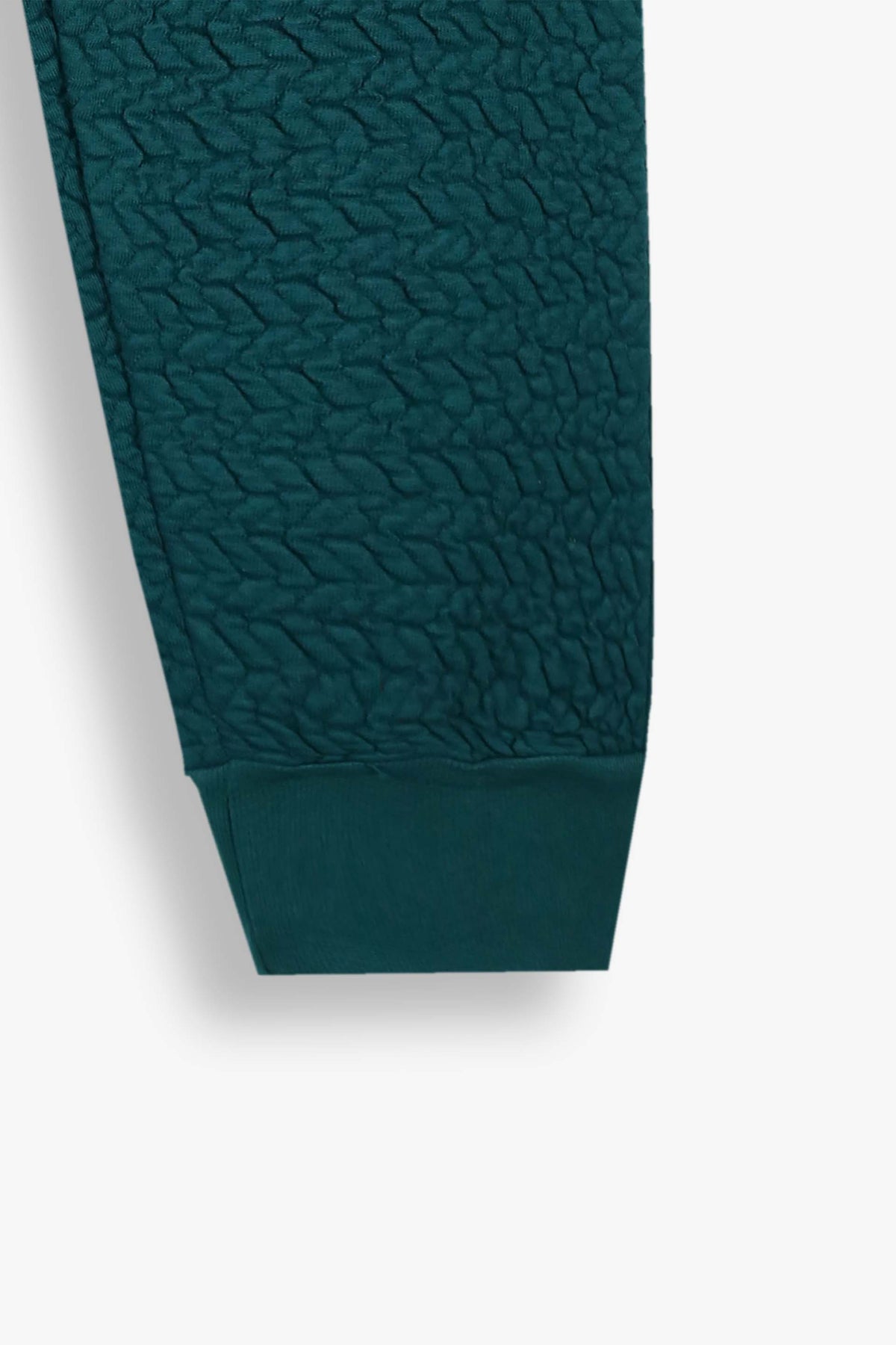 Premium Quality Quilted Jacquard  Teal Tracksuit For Kids