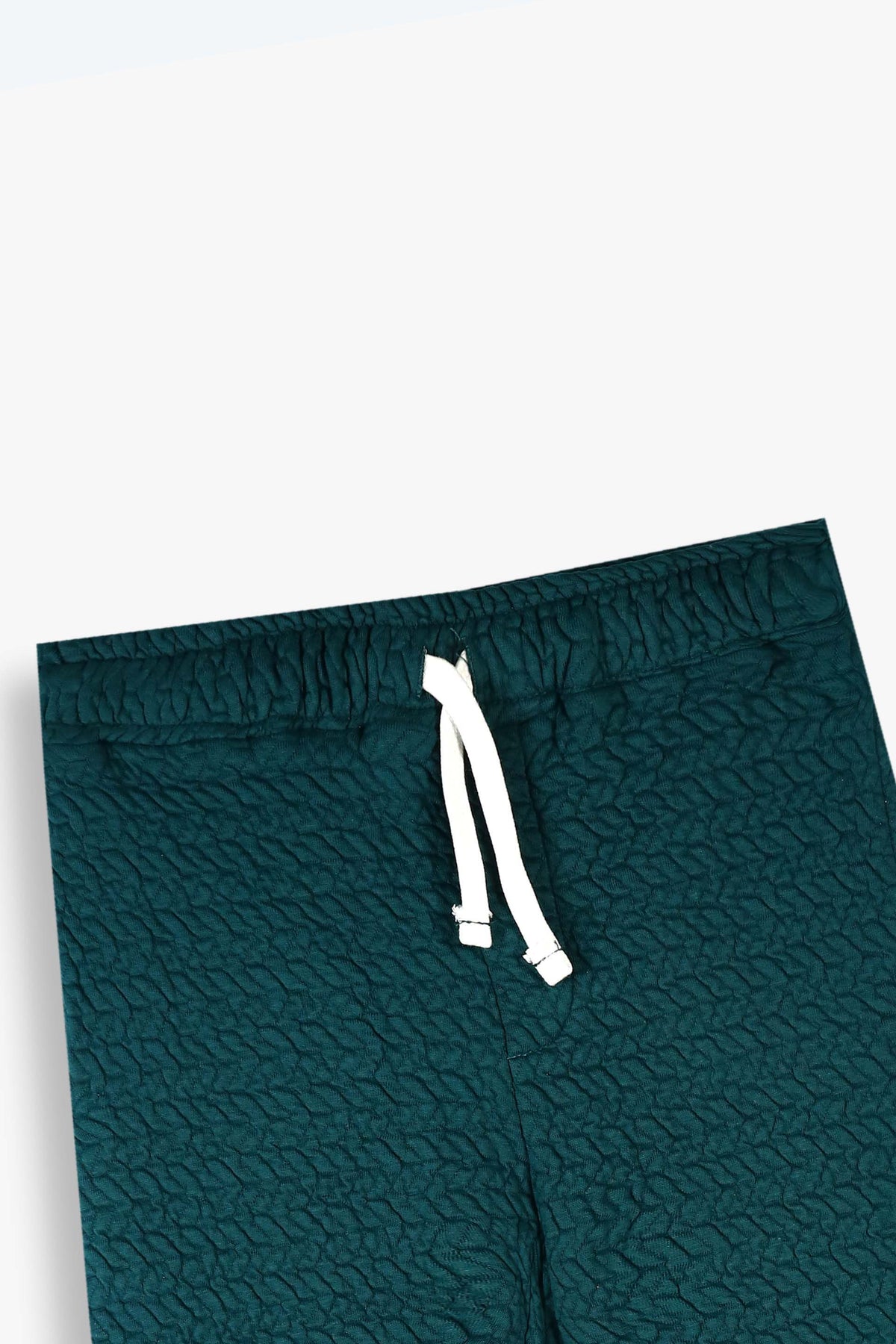 Premium Quality Quilted Jacquard  Teal Tracksuit For Kids