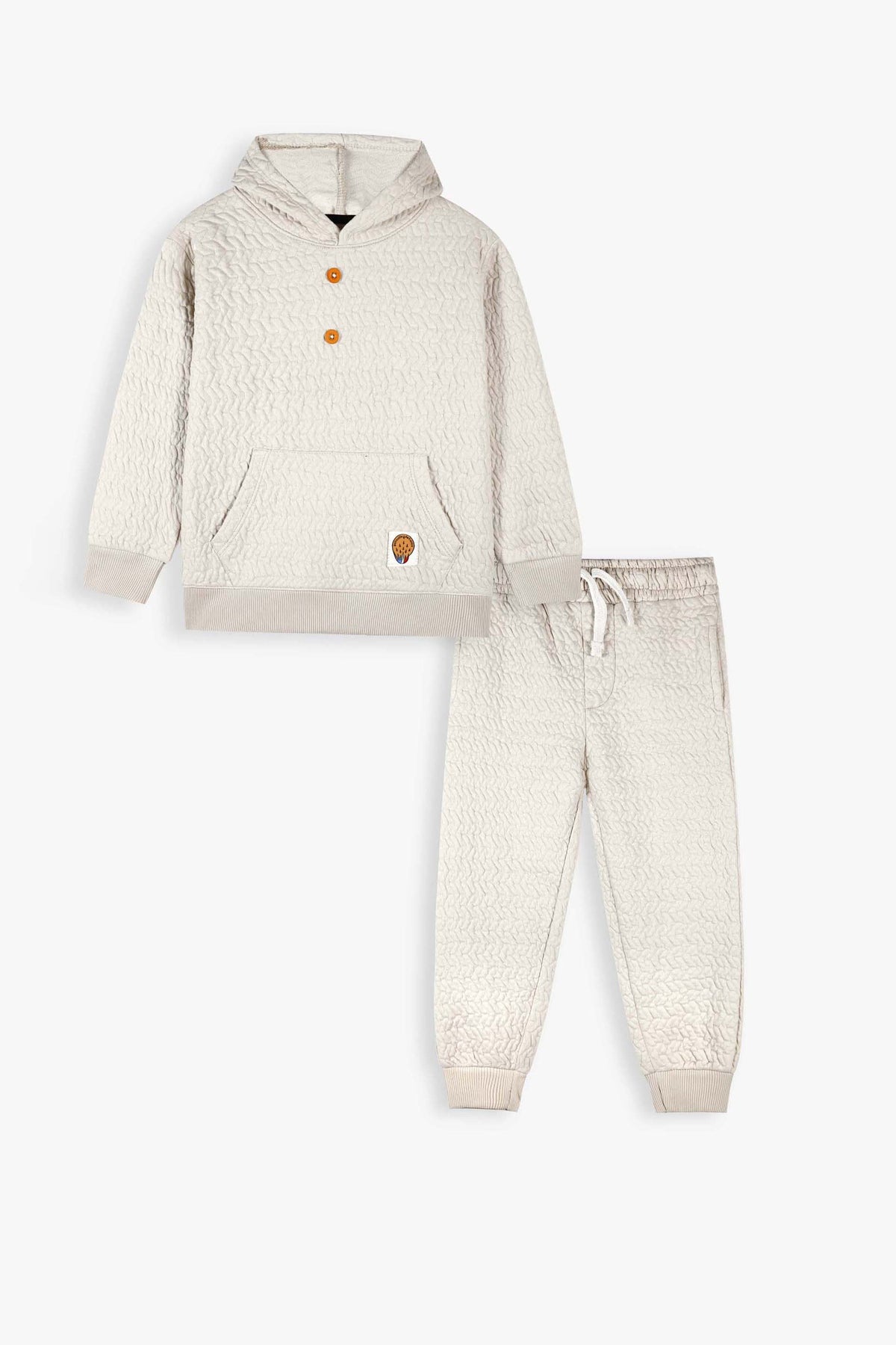 Premium Quality Quilted Jacquard  Skin Tracksuit For Kids