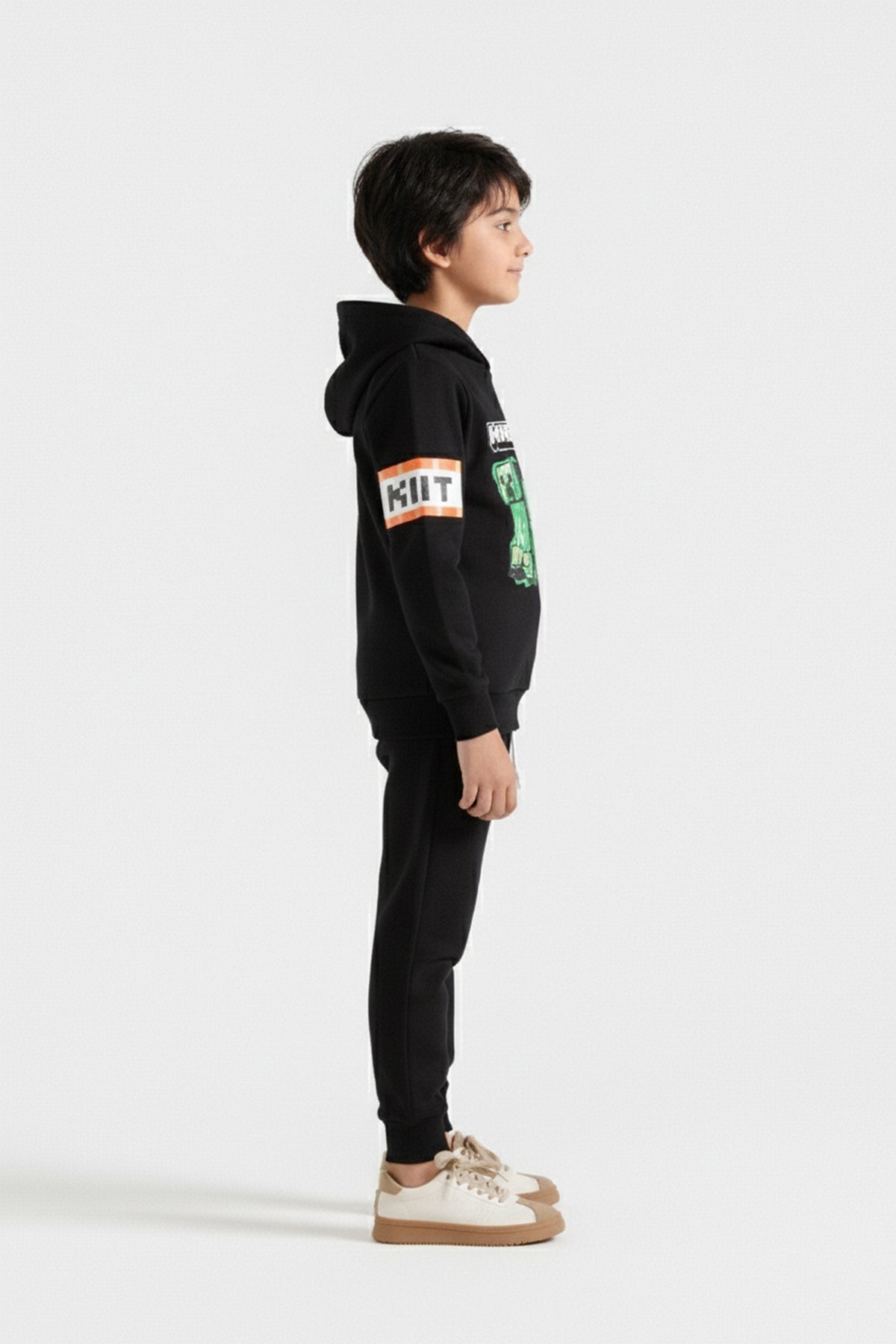 Premium Quality &quot;Minecraft&quot; Printed Black Hoodie Suit For Boys