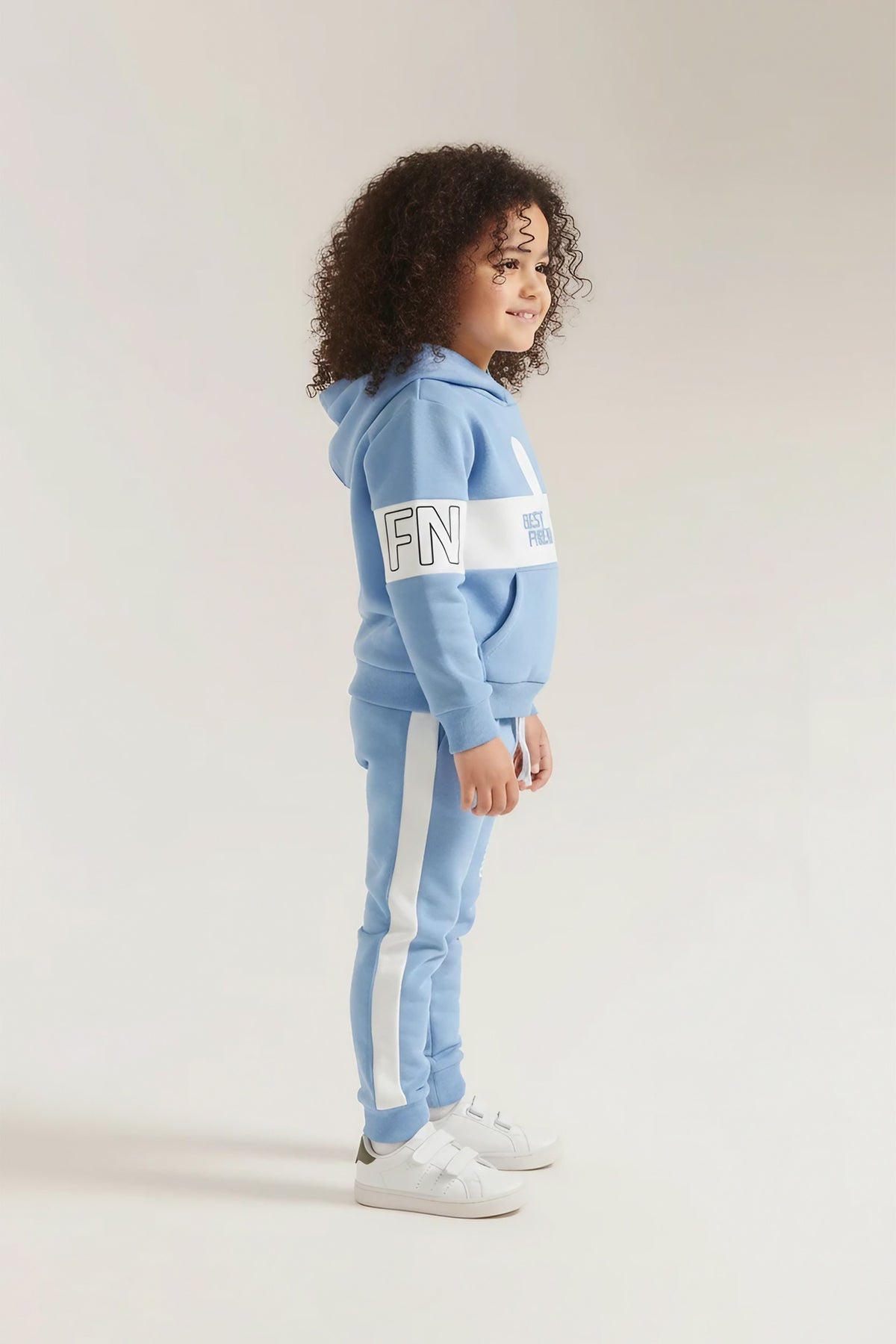 Premium Quality &quot;Best Friend&quot; Printed fleece Hoodie Suits For Girls
