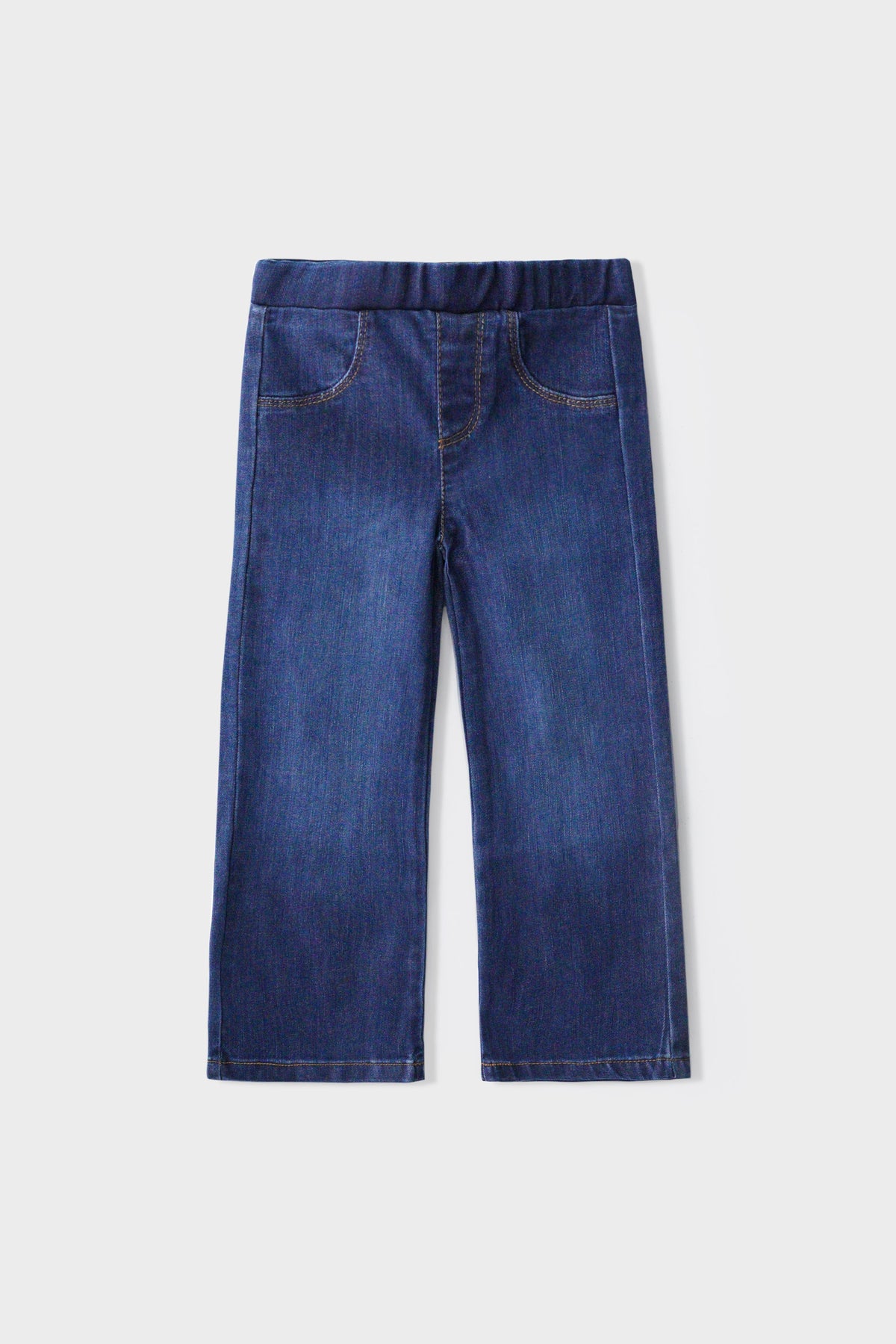 Girls Blue Straight Denim Pants