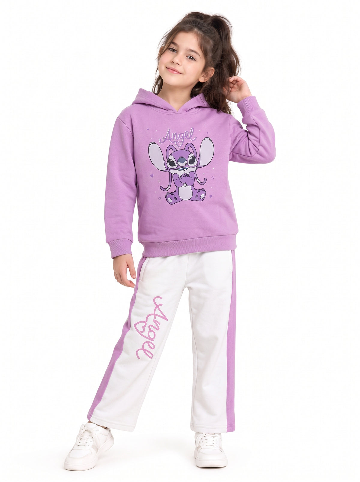 Premium Quality "Angel" Printed fleece Hoodie Suit for Kids