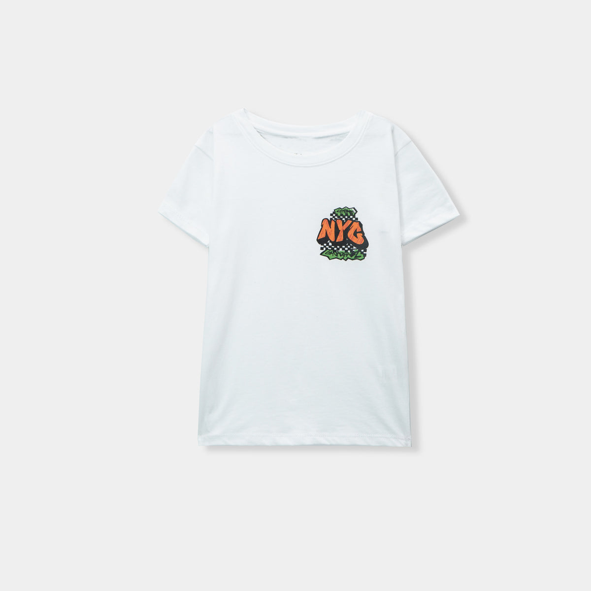 Boys &quot;NYG&quot; Printed White T-Shirt