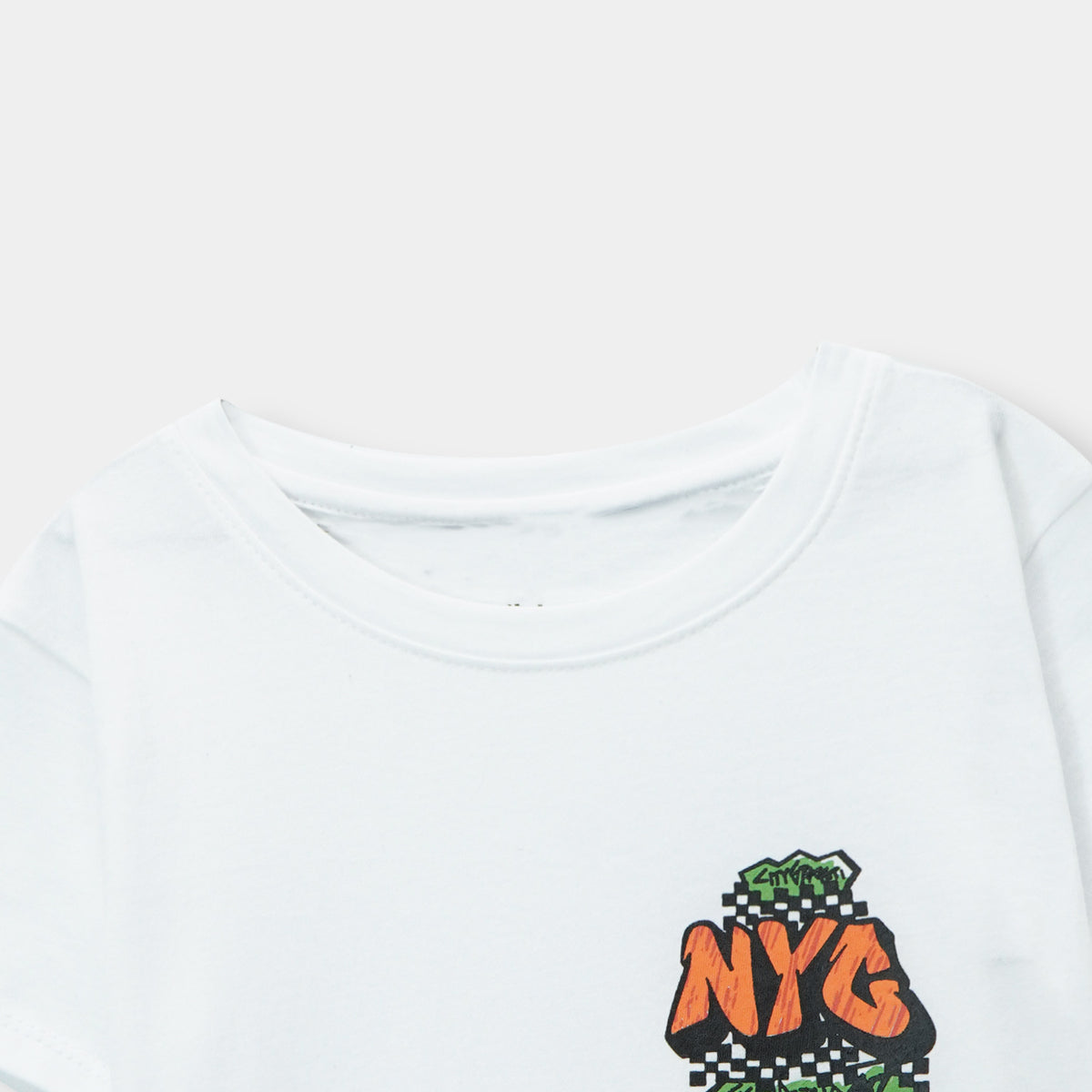 Boys &quot;NYG&quot; Printed White T-Shirt