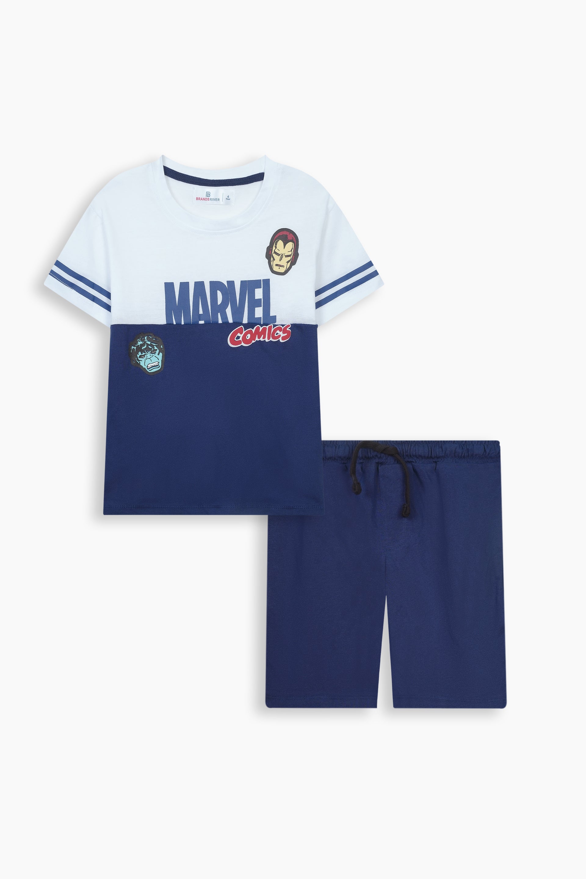 Premium Quality "Marvel" Printed Summer  Suit For Boys
