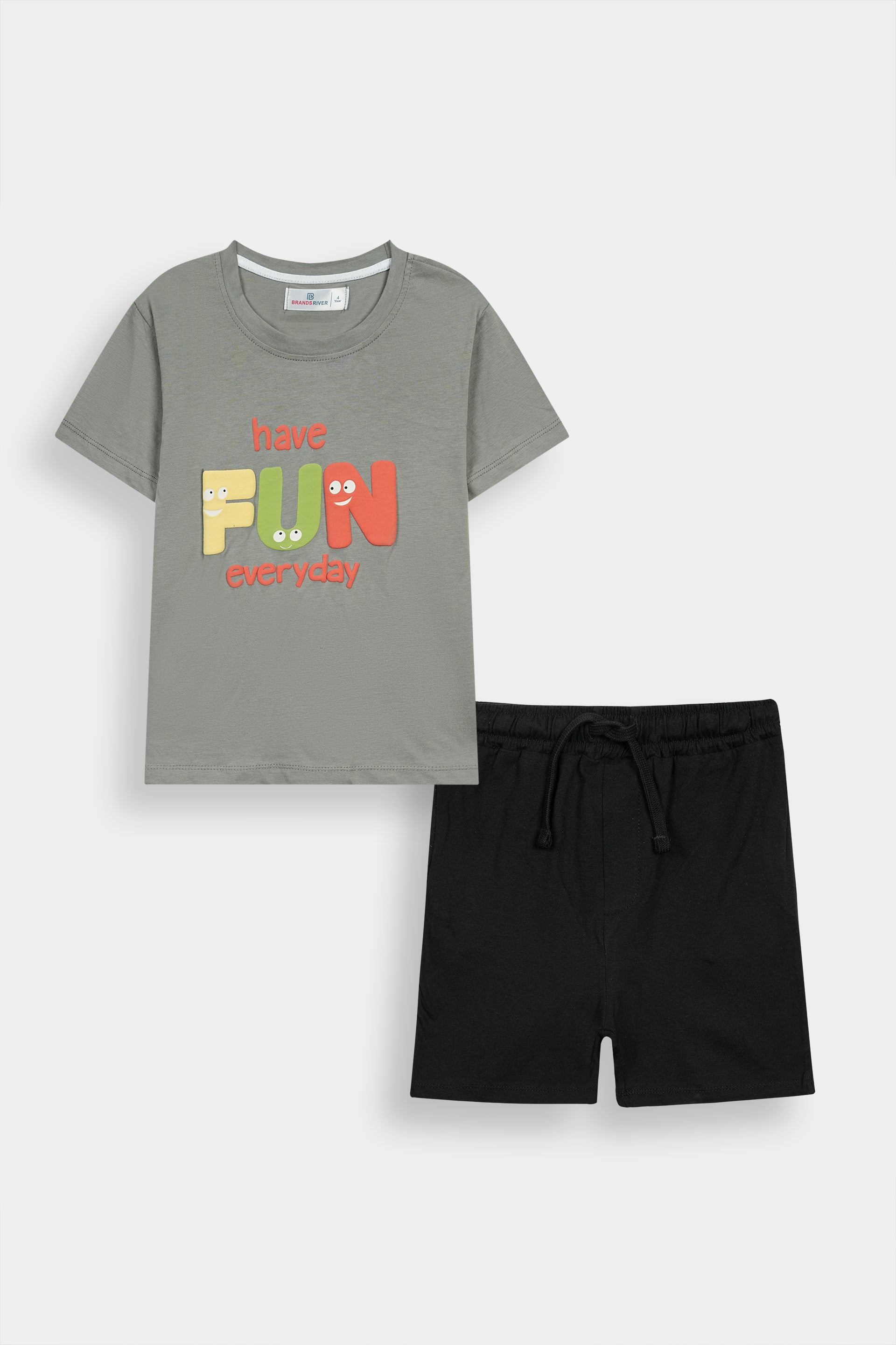 Premium Quality "Have Fun Everyday" Printed Summer Suit For Boys