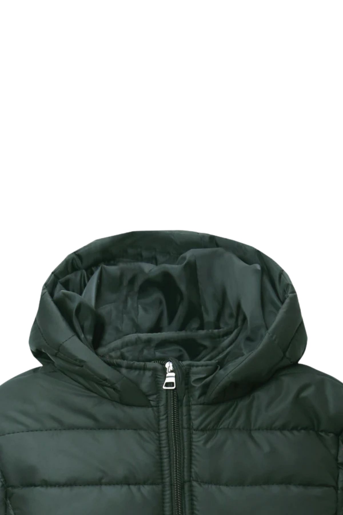 Kids Premium Quality Long Sleeve Olive Puffer Hoodie Jacket