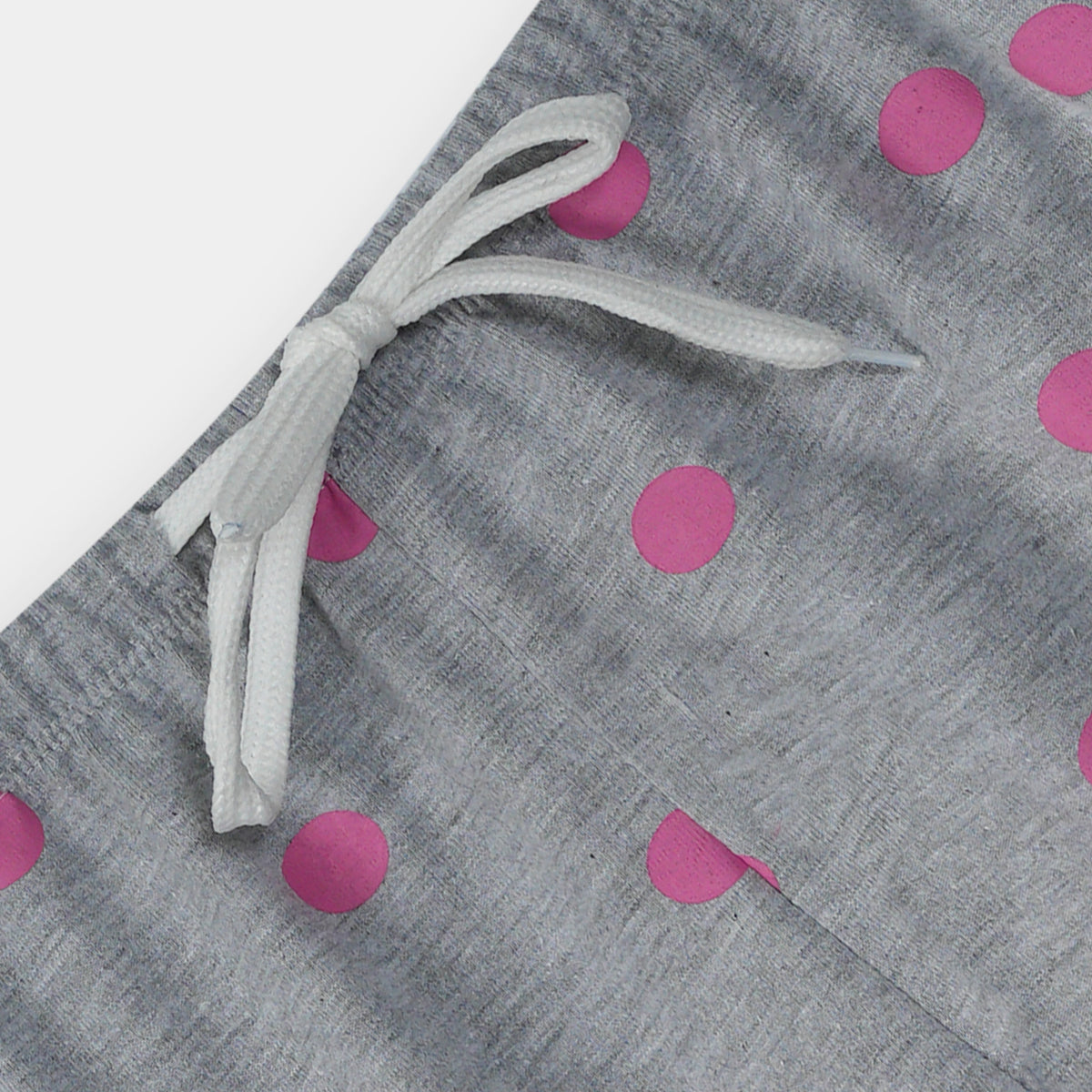 Premium Quality &#39;Girls&#39; Power&#39; Printed Grey Girls Summer Suit