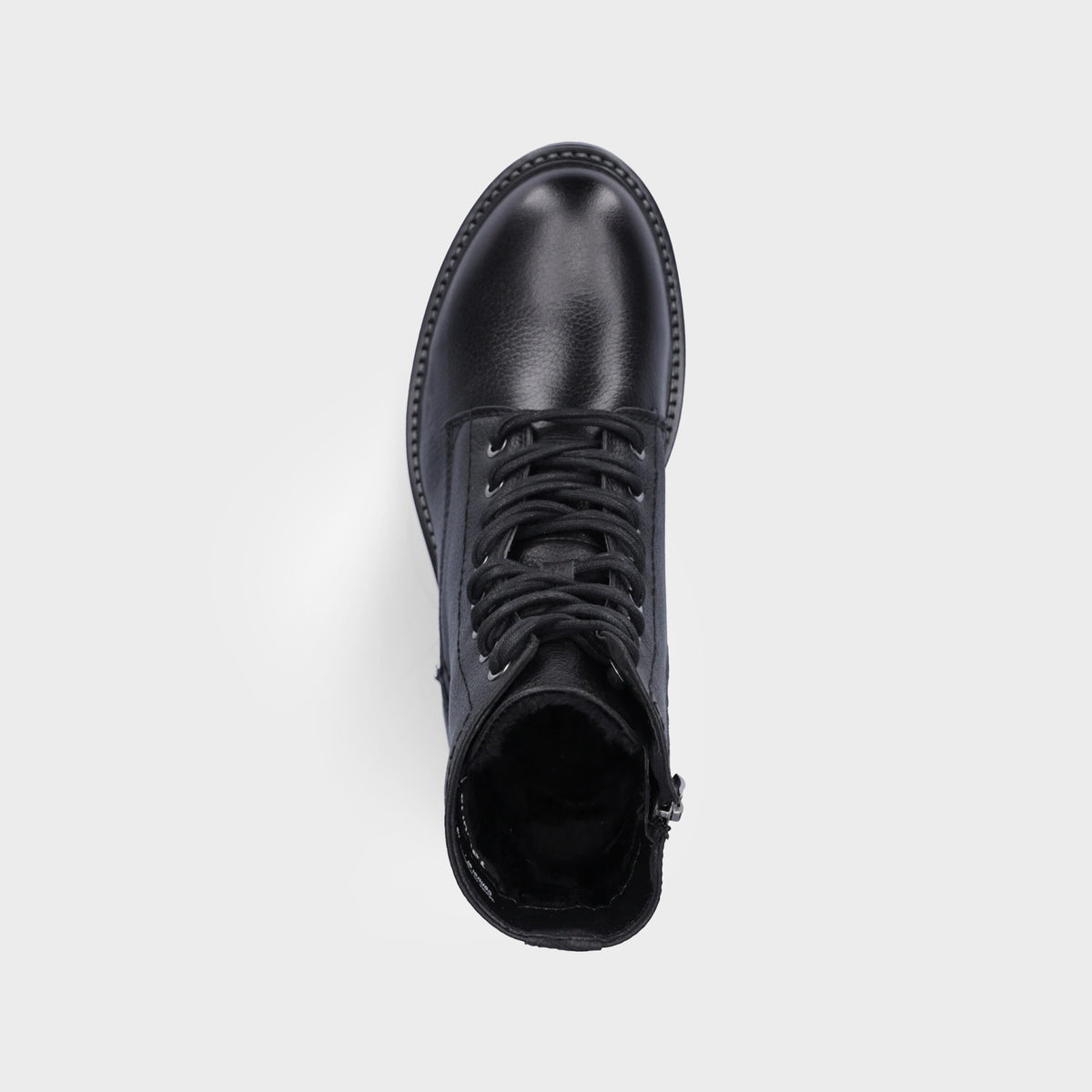 Premium Quality Black Synthetic Leather Lacing &amp; Zipper Long Shoes For Unisex