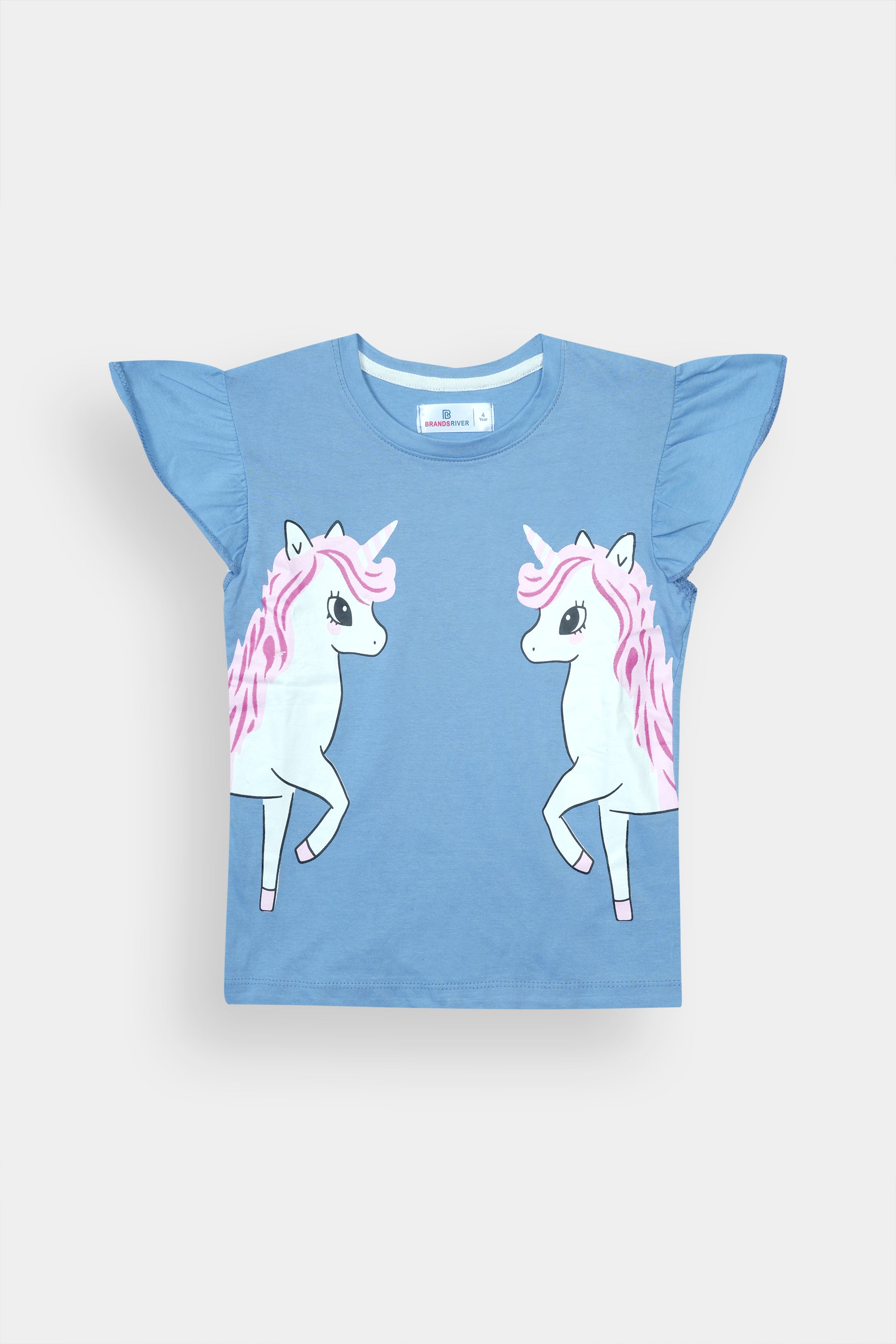 Girls Premium Quality "Unicorn" Printed Summer Suit