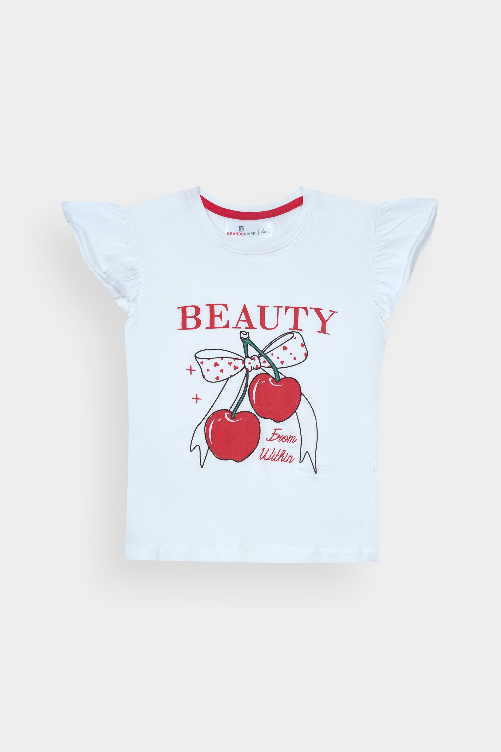 Girls Premium Quality "Girls Beauty" Printed Summer Suit