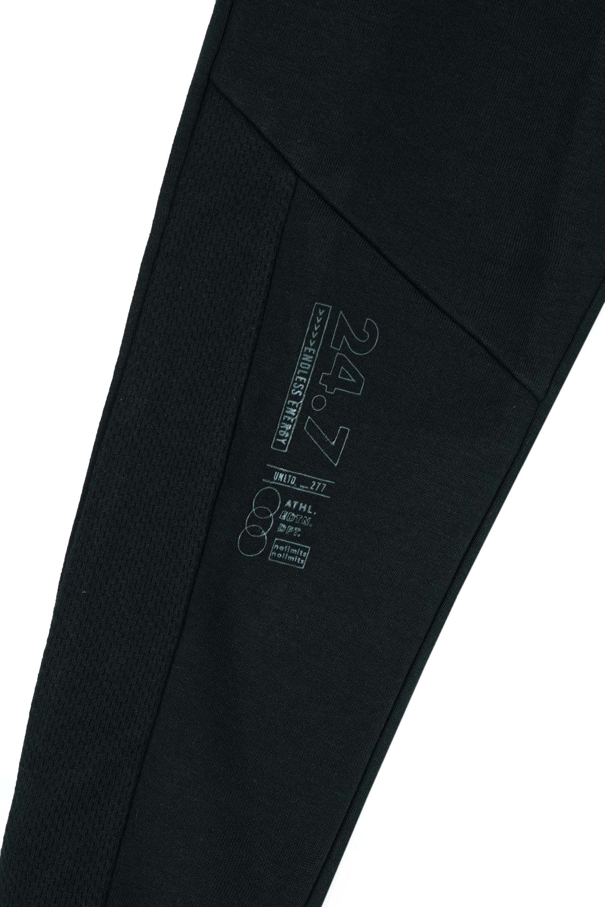 Premium Quality &quot;Endless Energy&quot; Printed Black Trouser For Boys
