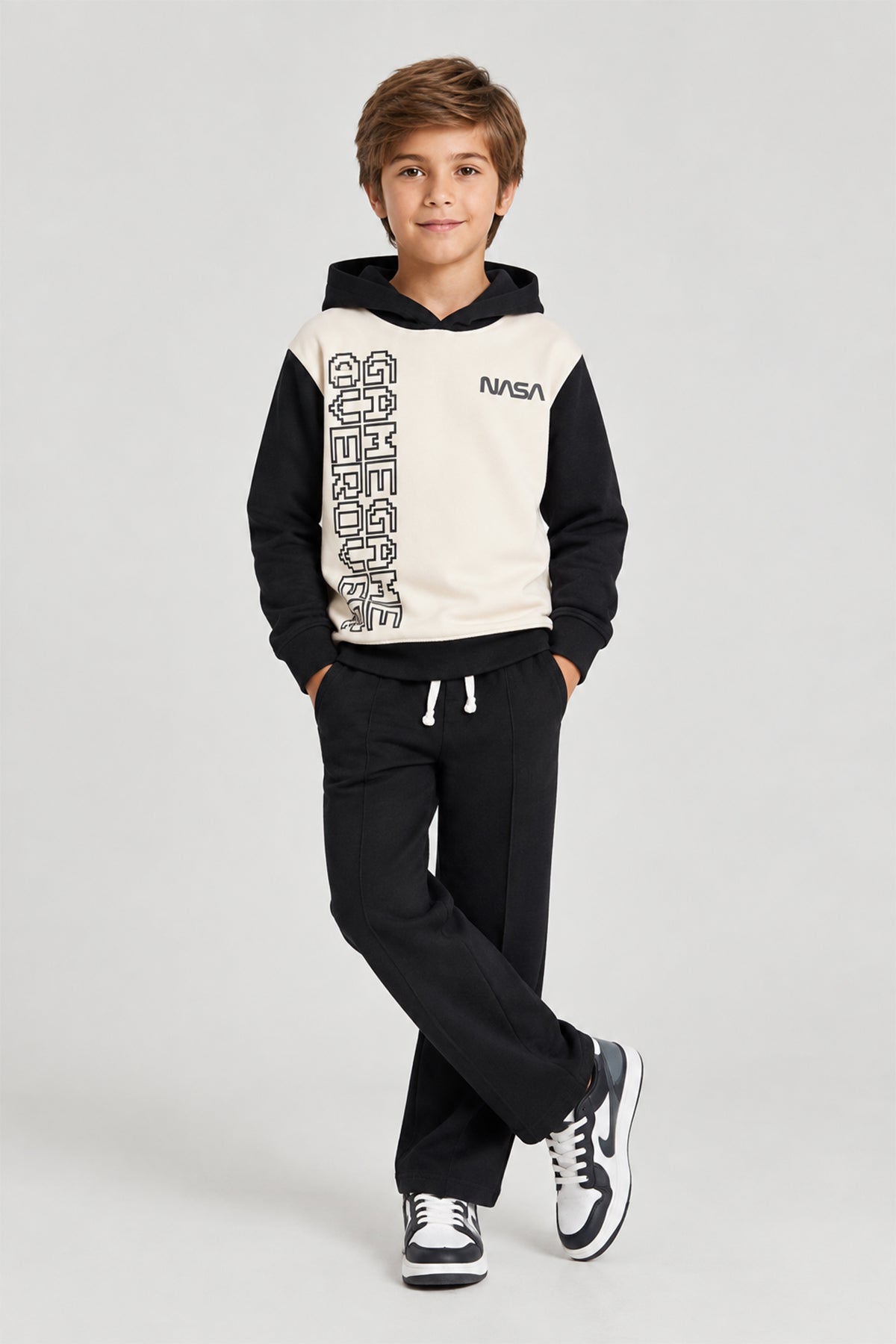 Premium Quality "Game Start" Printed fleece Hoodie Suit for Kids