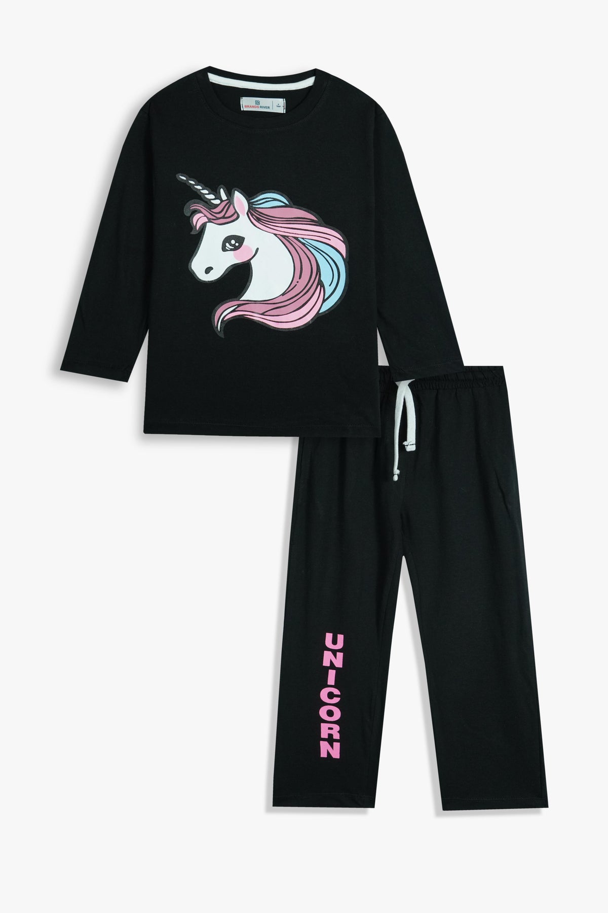 Premium Quailty &quot;Unicorn&quot; Printed Full Sleeves Girls Summer suit