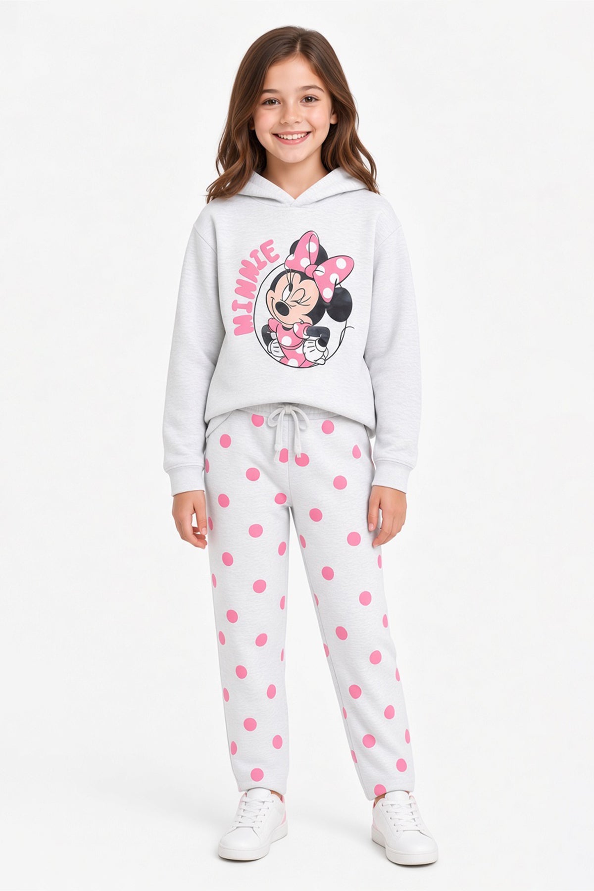 Premium Quality "Minnie Mouse" Printed fleece Hoodie Suit for Kids