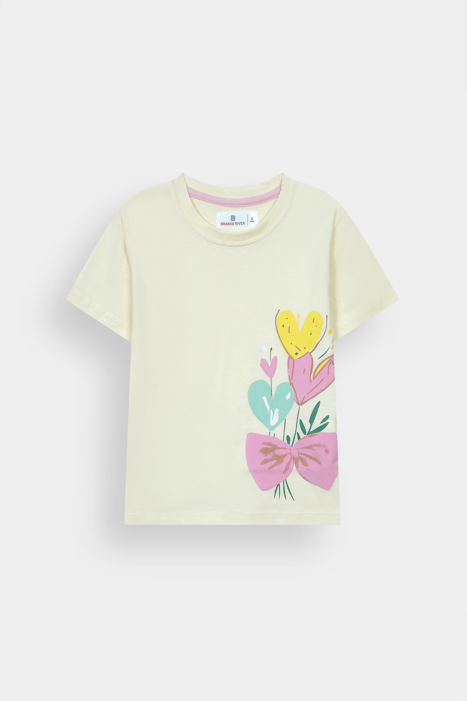 Girls Premium Quality "Hearts" Printed Summer Suit