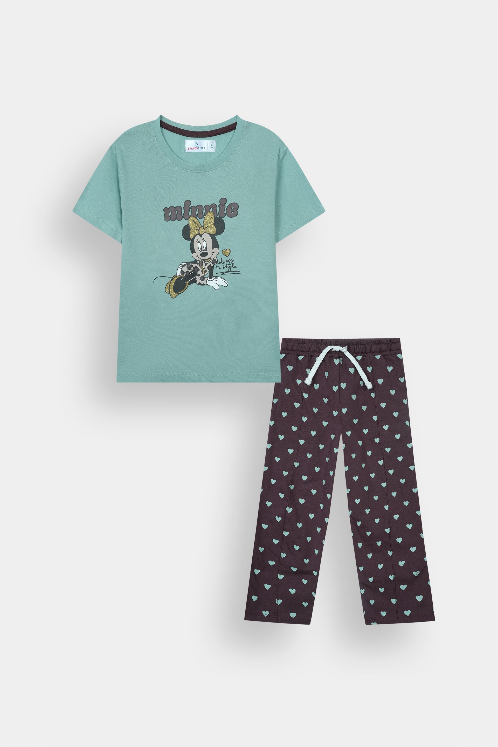 Girls Premium Quality "Minnie Mouse" Printed Summer Suit