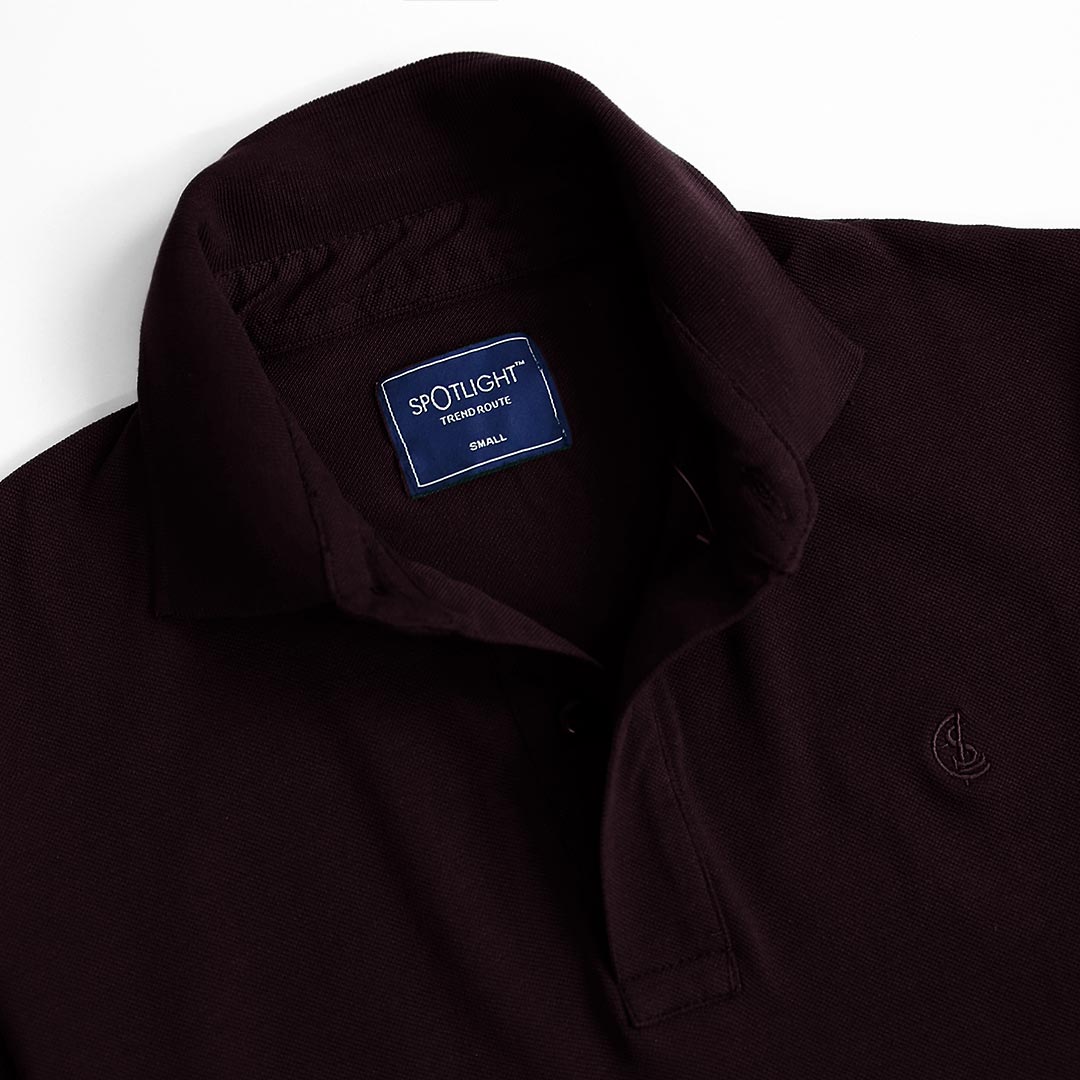 Men Slim Fit Premium Quality Embroidered Pique Polo Shirt