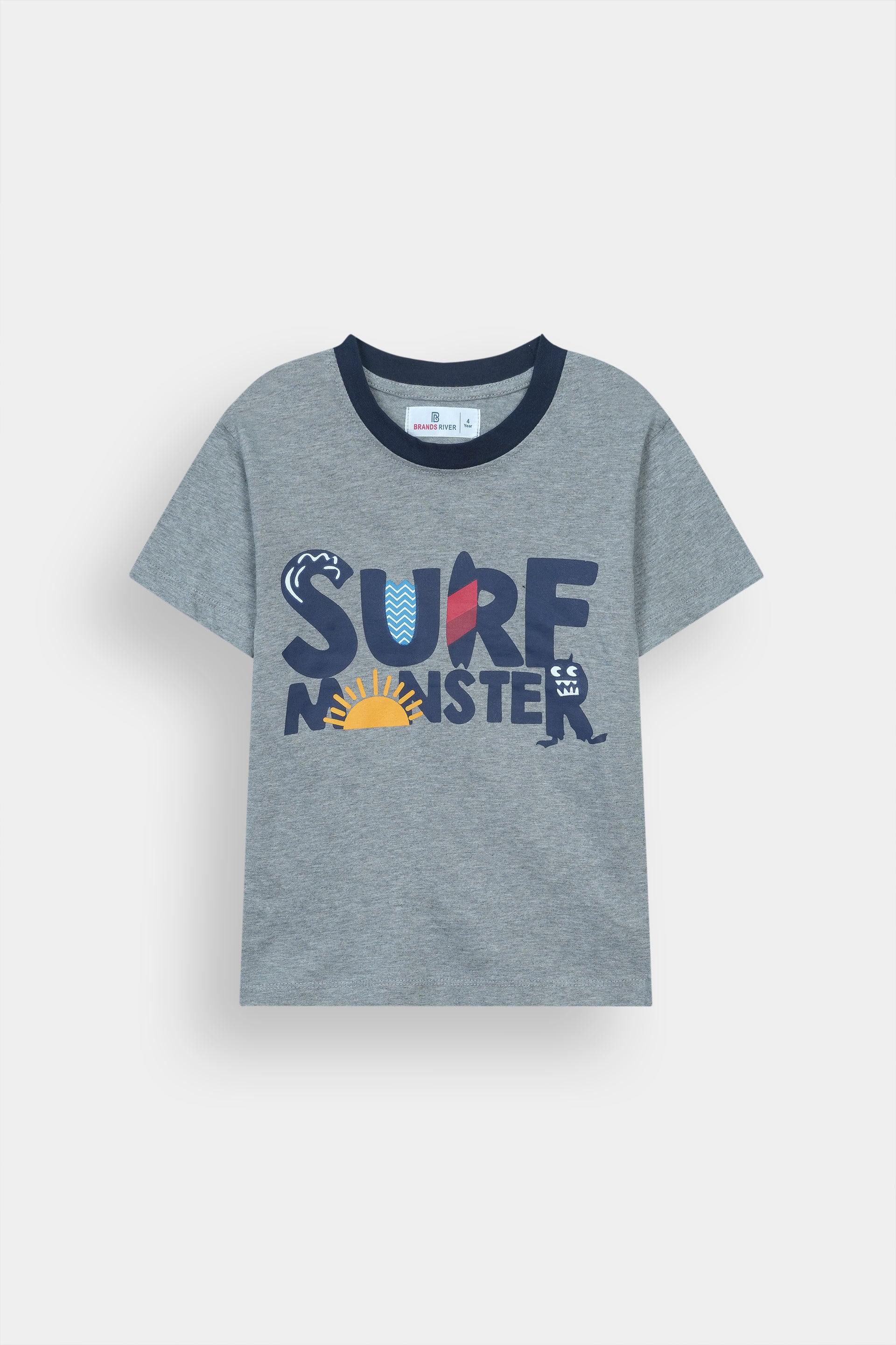 Premium Quality "Surf Monster" Printed Summer Suit For Boys