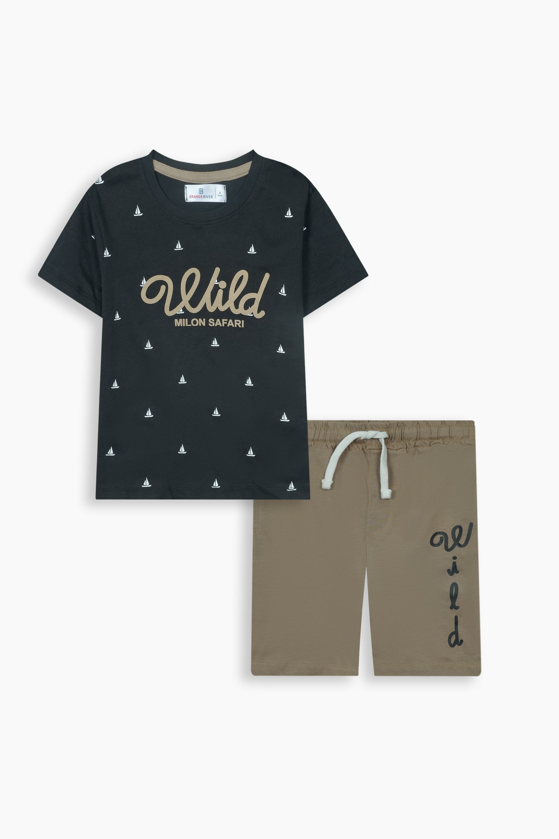 Premium Quality "Wild" Printed Summer Suit For Boys