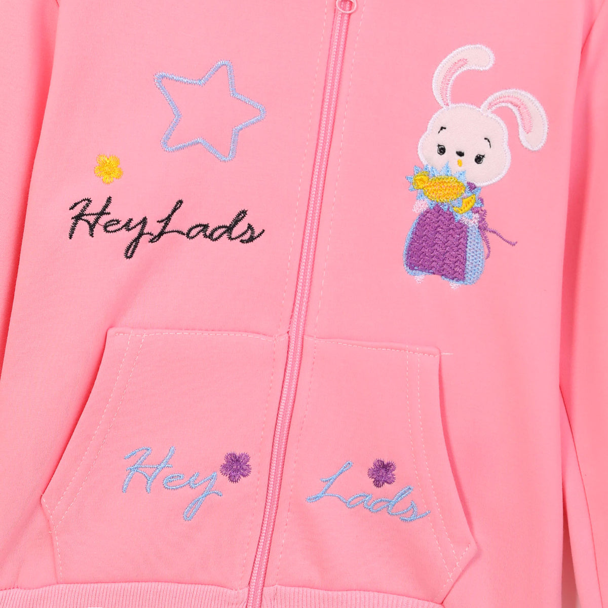 Imported Embroidered Fleece Hoodie For Girls