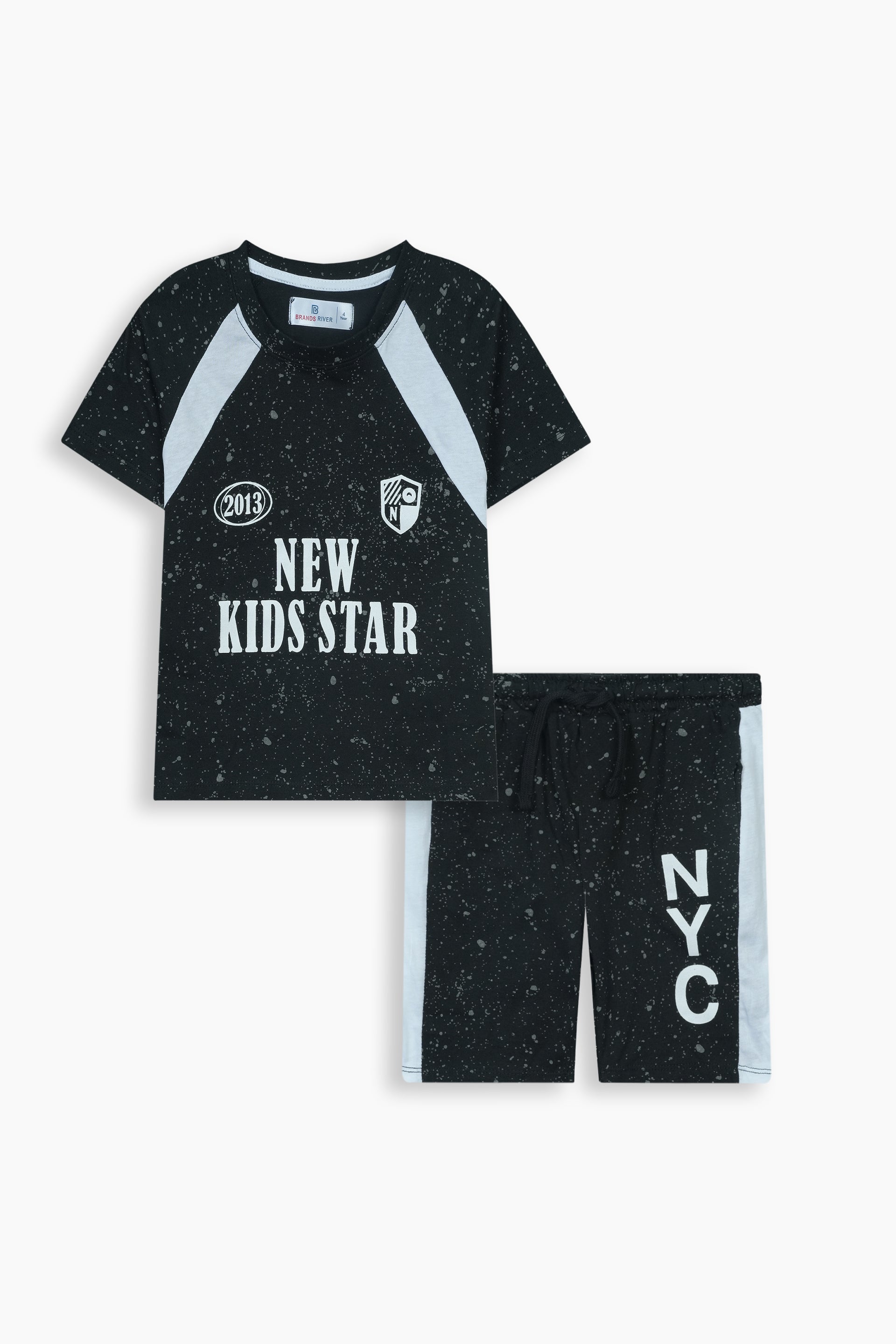 Premium Quality "NYC" Printed Summer Suit For Boys