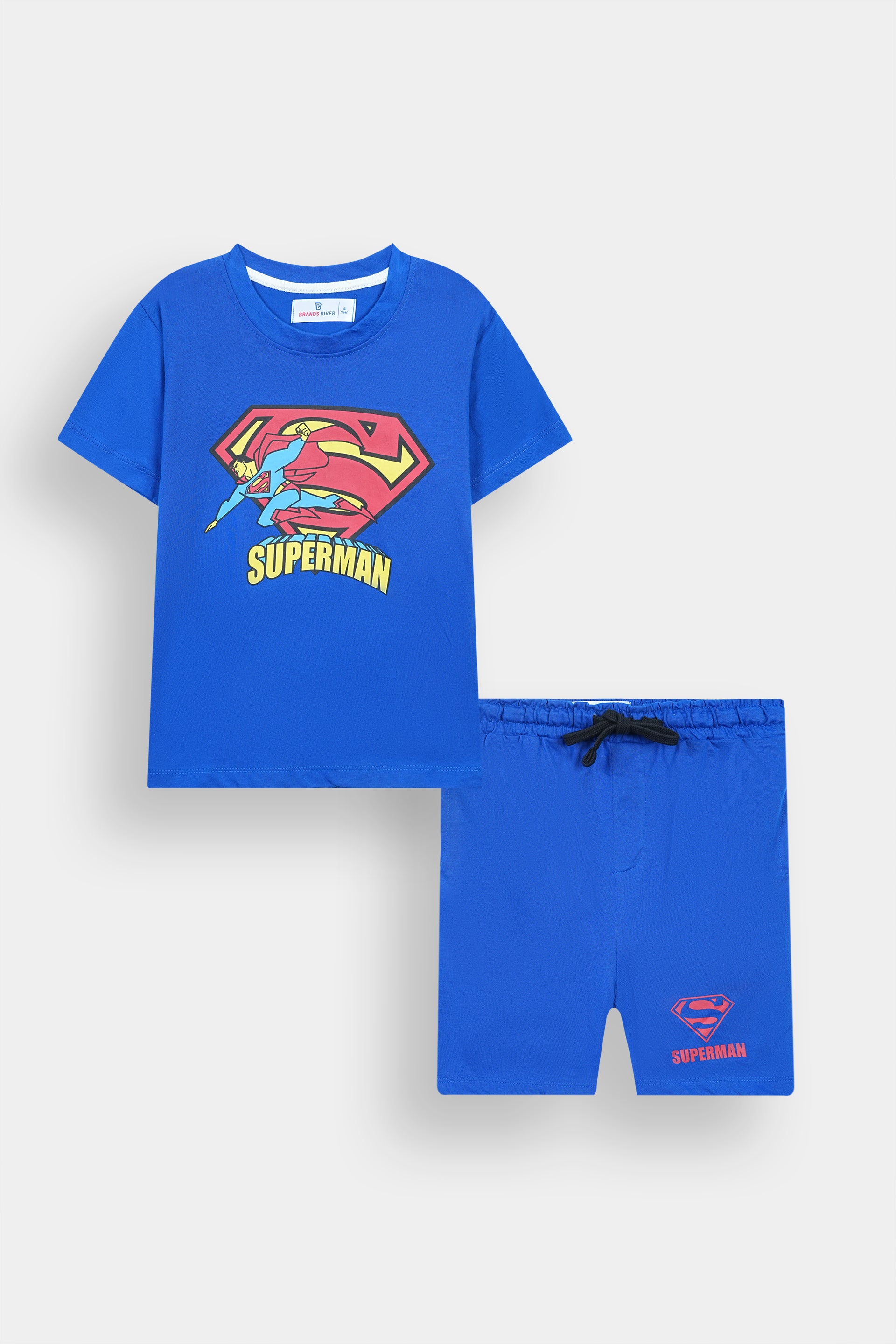 Premium Quality "Superman " Printed Summer Suit For Boys