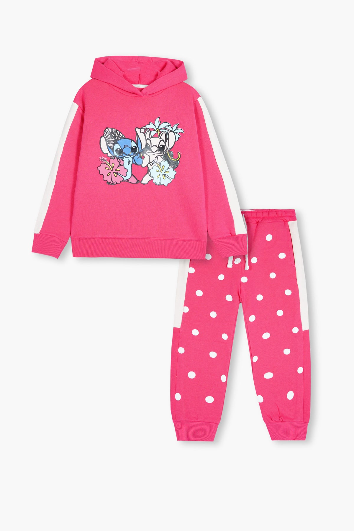 Premium Quality "Squirrrel" Printed Fleece Suit With Polka Dot Trouser For Girls