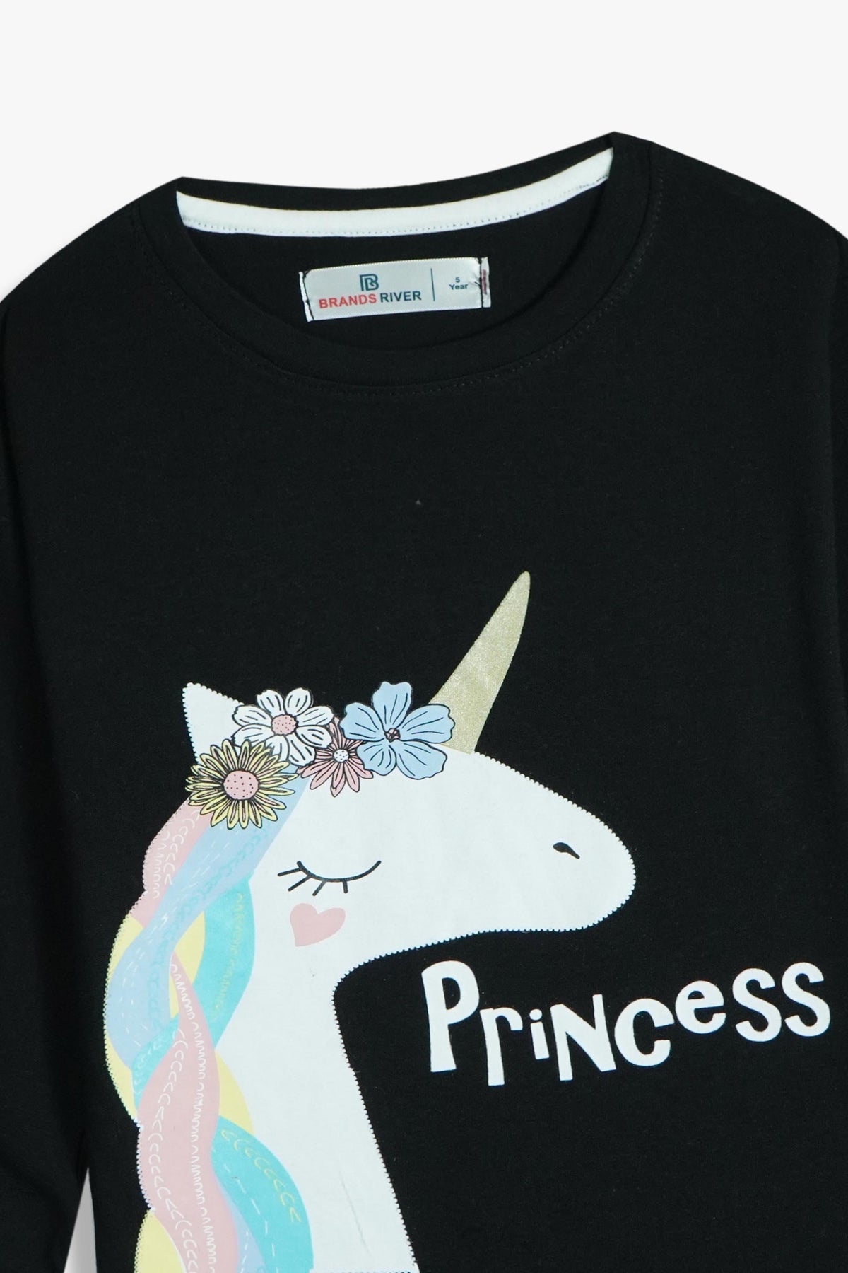 Premium Quailty &quot;Princess&quot; Printed Full Sleeves Girls Summer suit