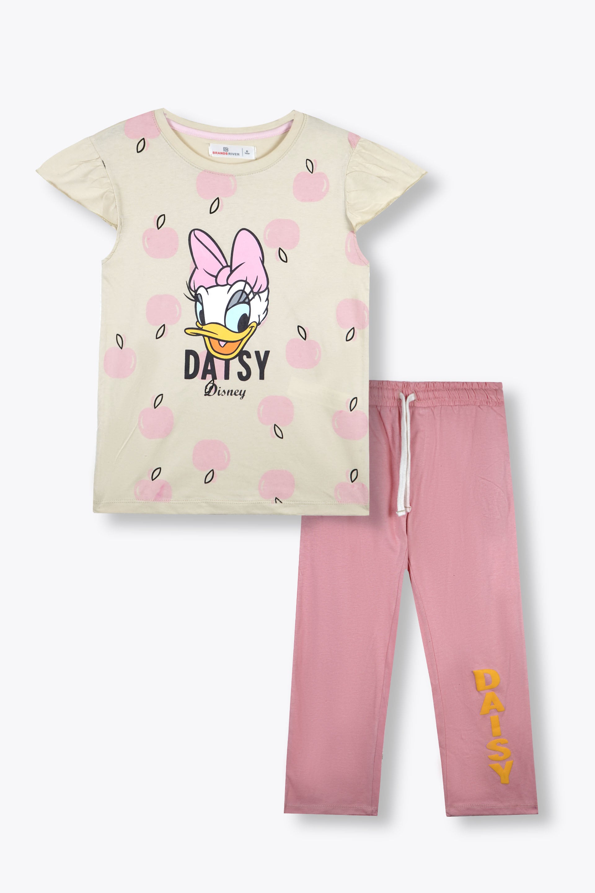 Premium Quality "Daisy Duck" Printed Girls Summer Suit