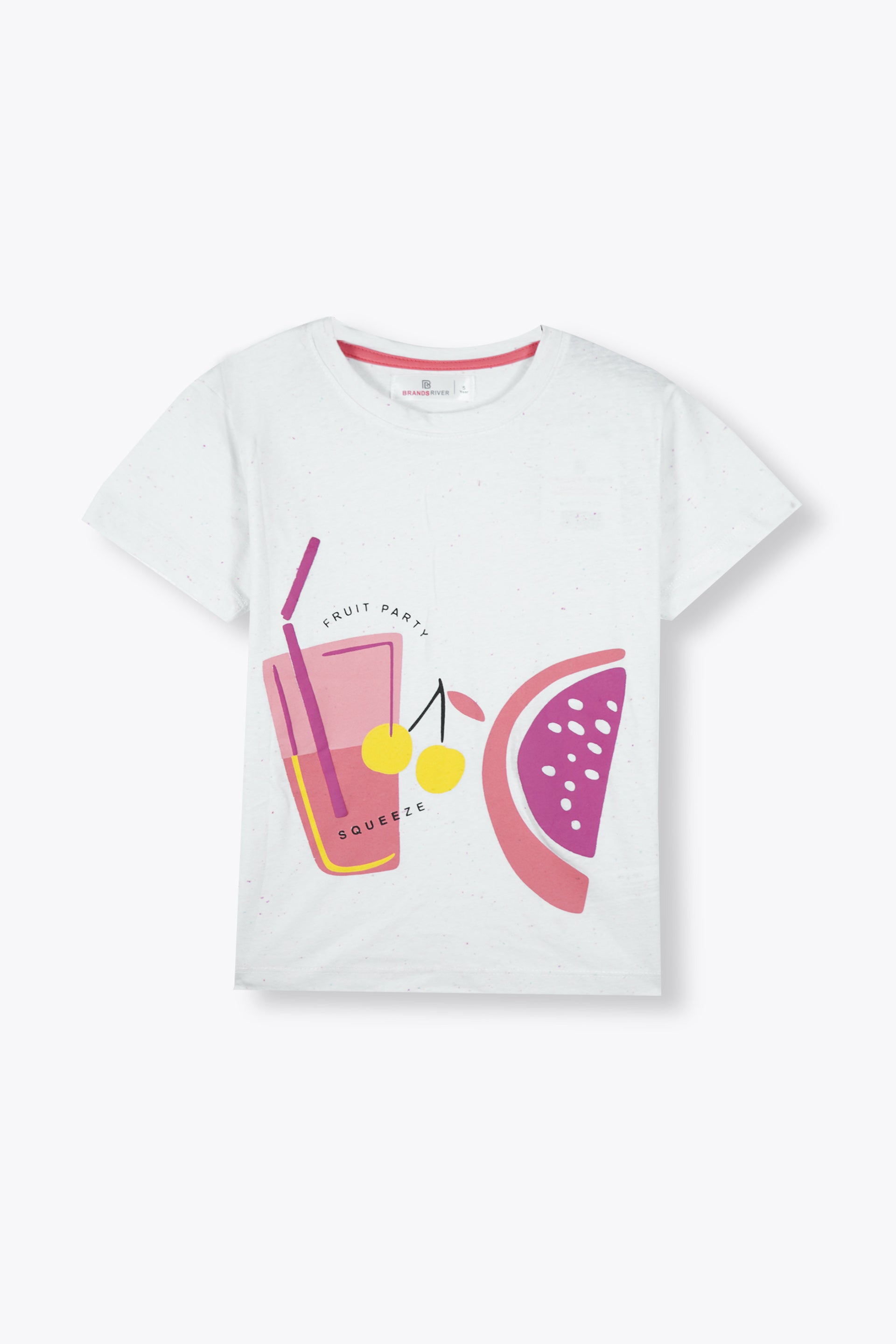 Premium Quality "Fruit Party" Printed Girls Summer Suit