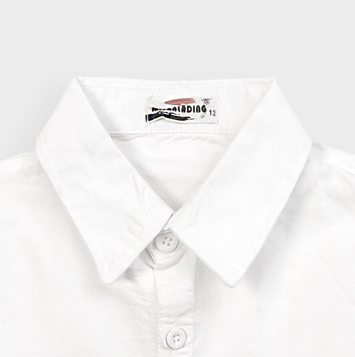 Boys Eembroidered Soft Cotton White Casual Shirt