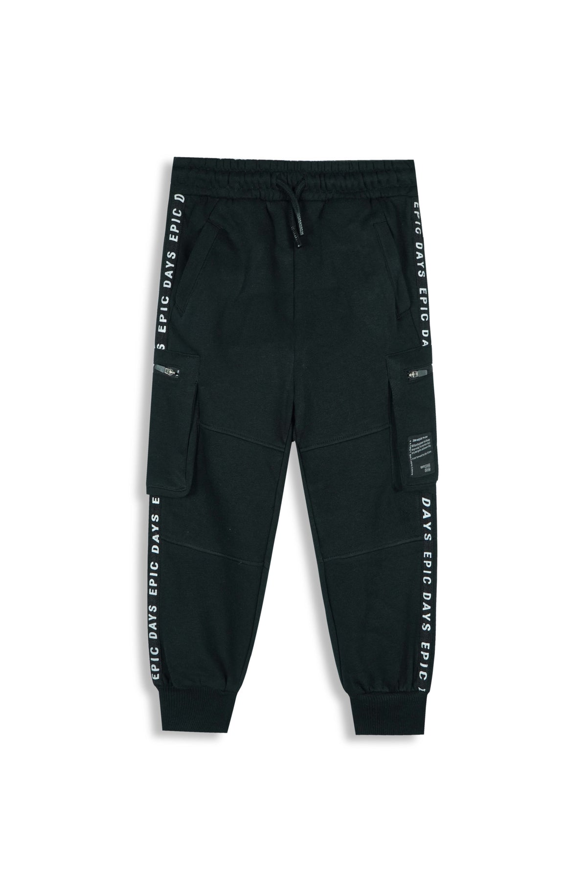 Premium Quality Black Cargo Trouser For Boys