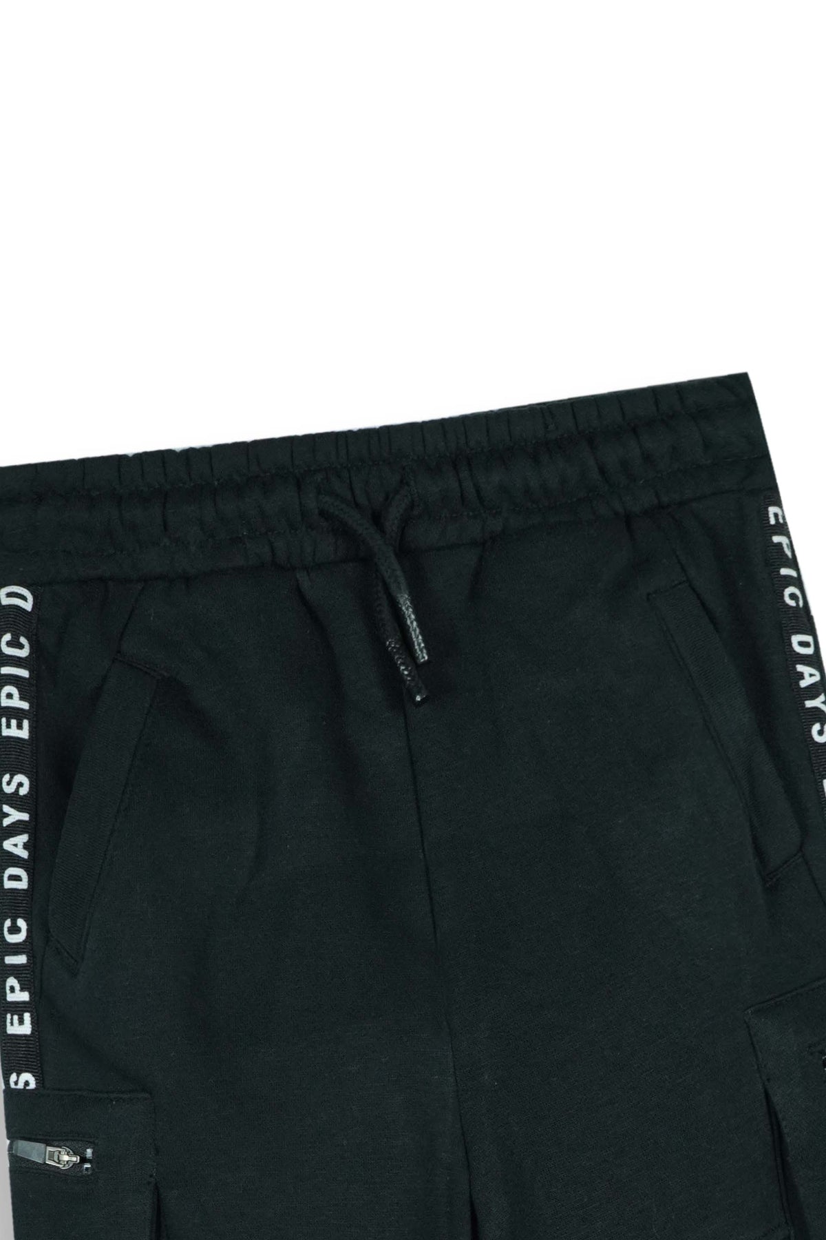 Premium Quality Black Cargo Trouser For Boys