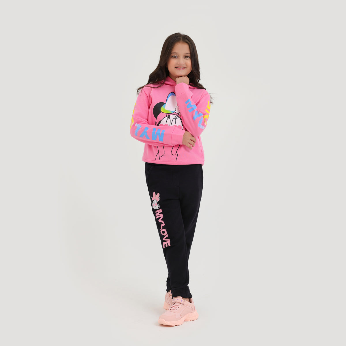 Premium Quality &quot;Minnie&quot; Graphic Fleece Suit For Girls