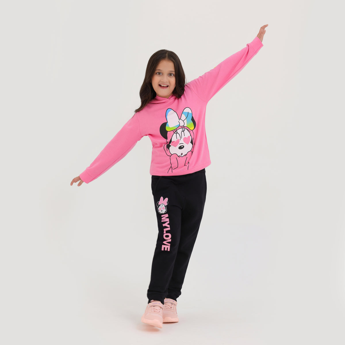 Premium Quality &quot;Minnie&quot; Graphic Fleece Suit For Girls