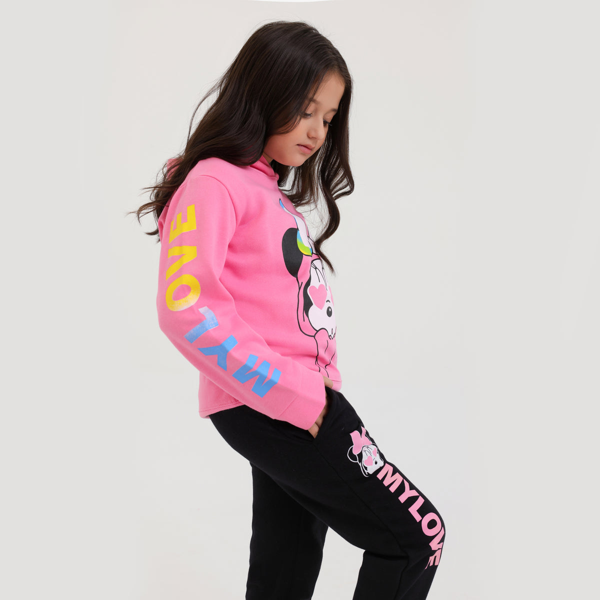 Premium Quality &quot;Minnie&quot; Graphic Fleece Suit For Girls