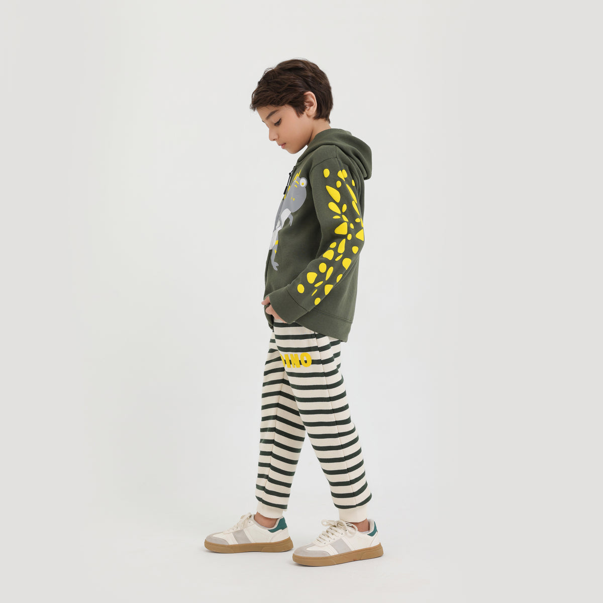 Kids Premium Quality Dino Printed Fleece Tracksuit