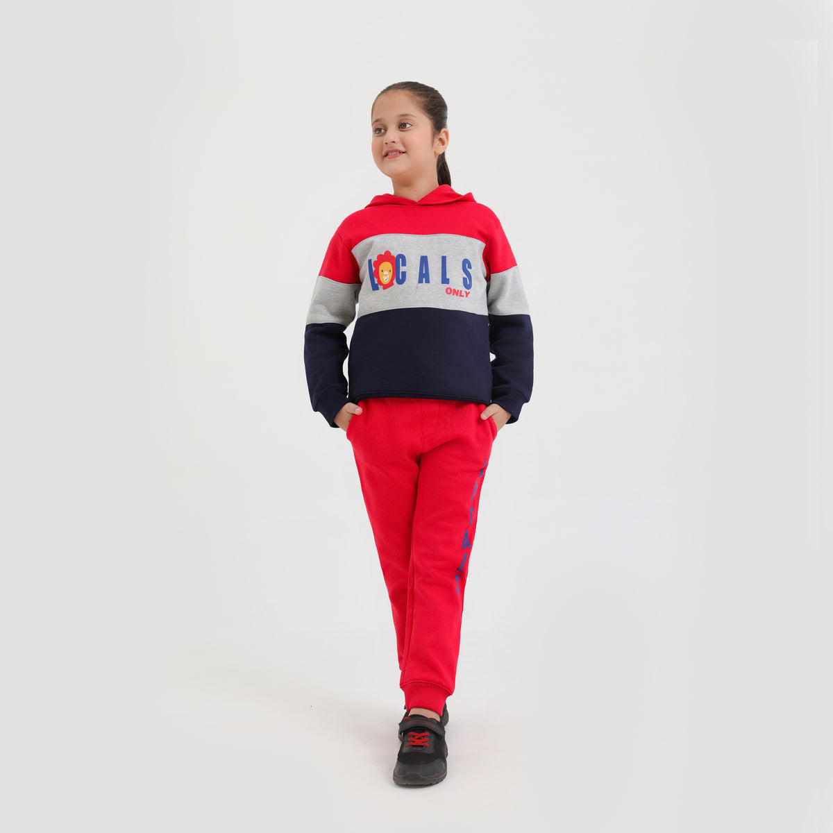 Premium Quality cut and sew pull over Fleece Track Suit For Kids